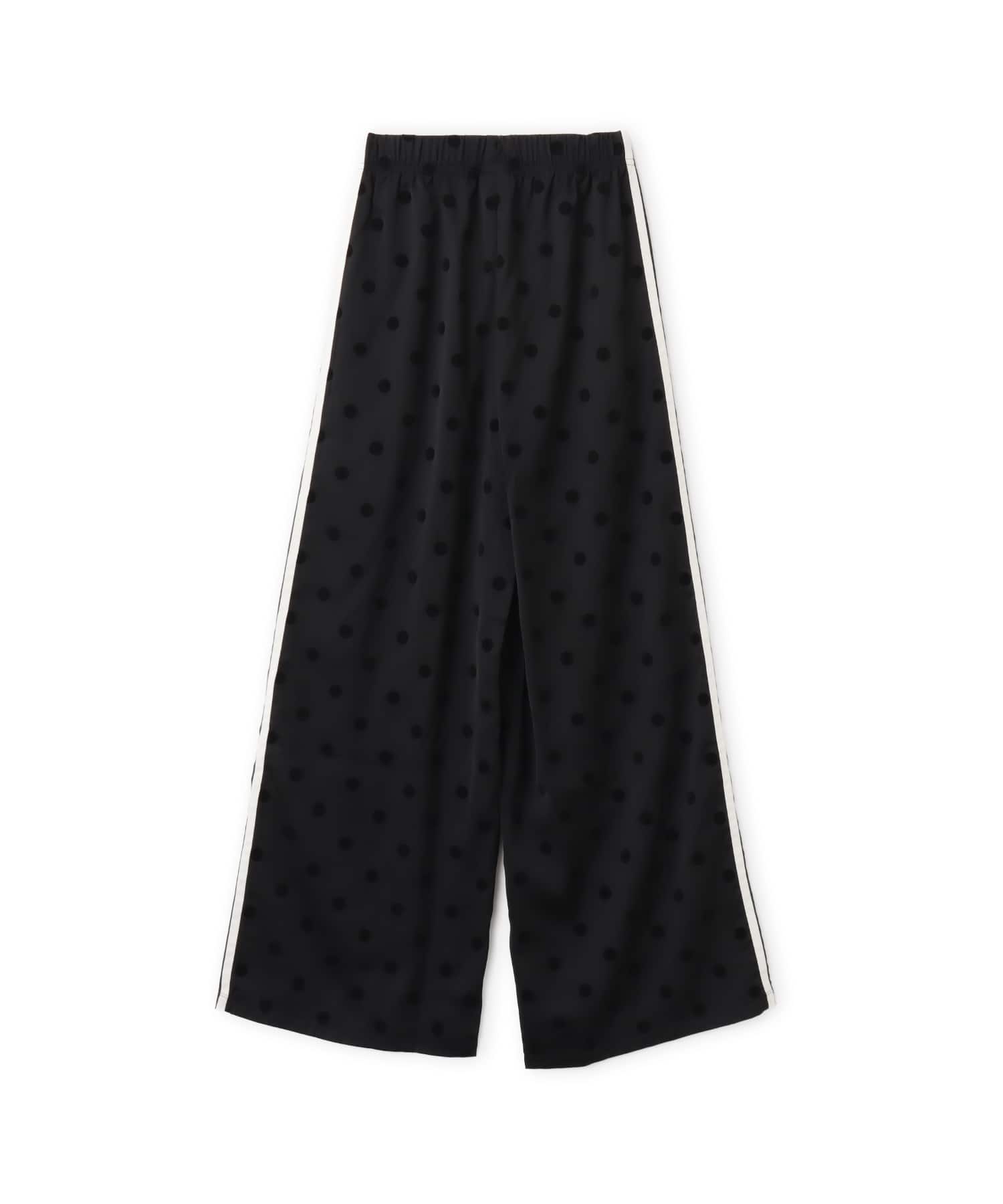 adidas SATIN POLKA DOTS WIDE LEG PANTブラックの画像