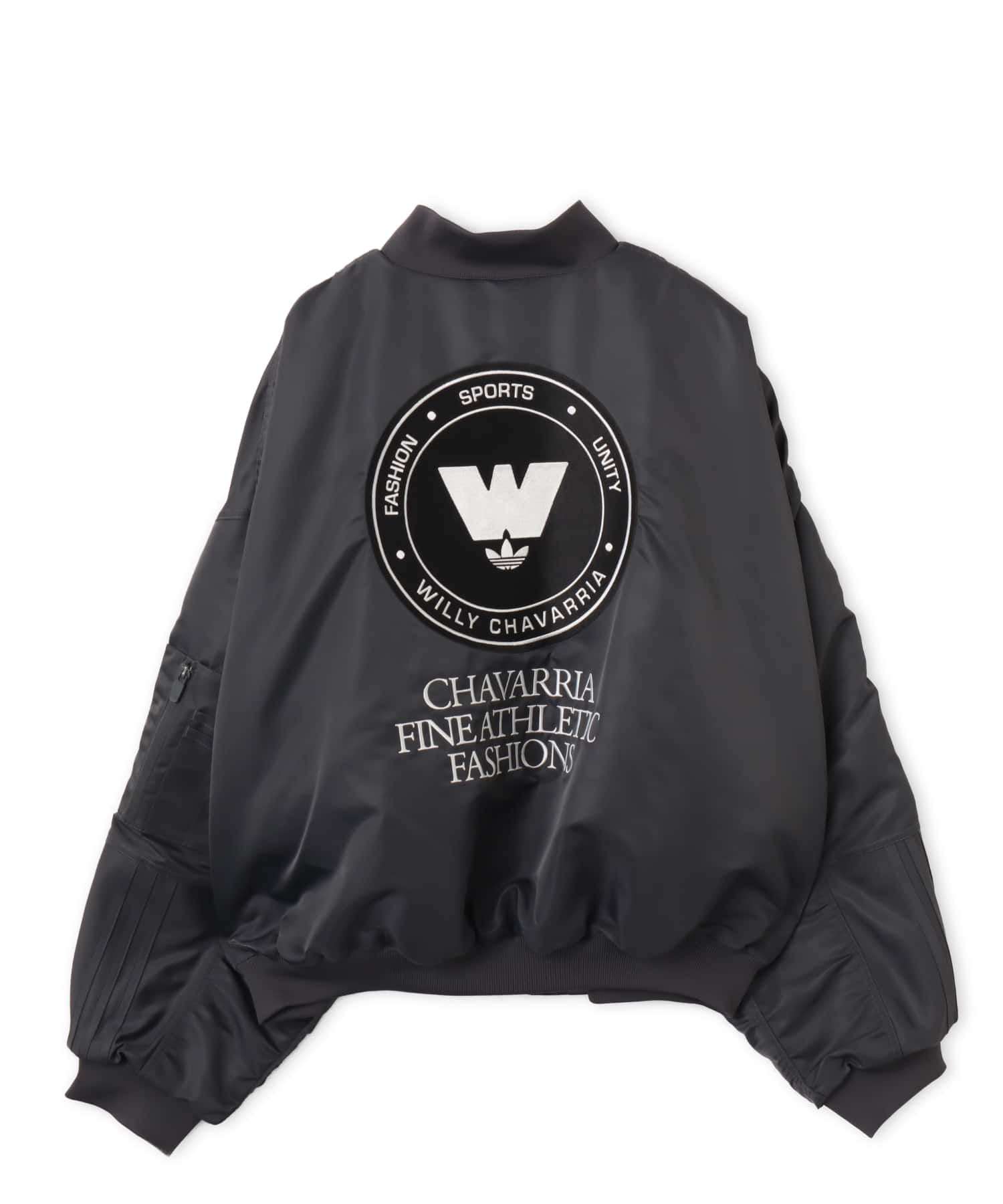 adidas CHAVARRIA BOMBER JACKET グレーシックスの画像