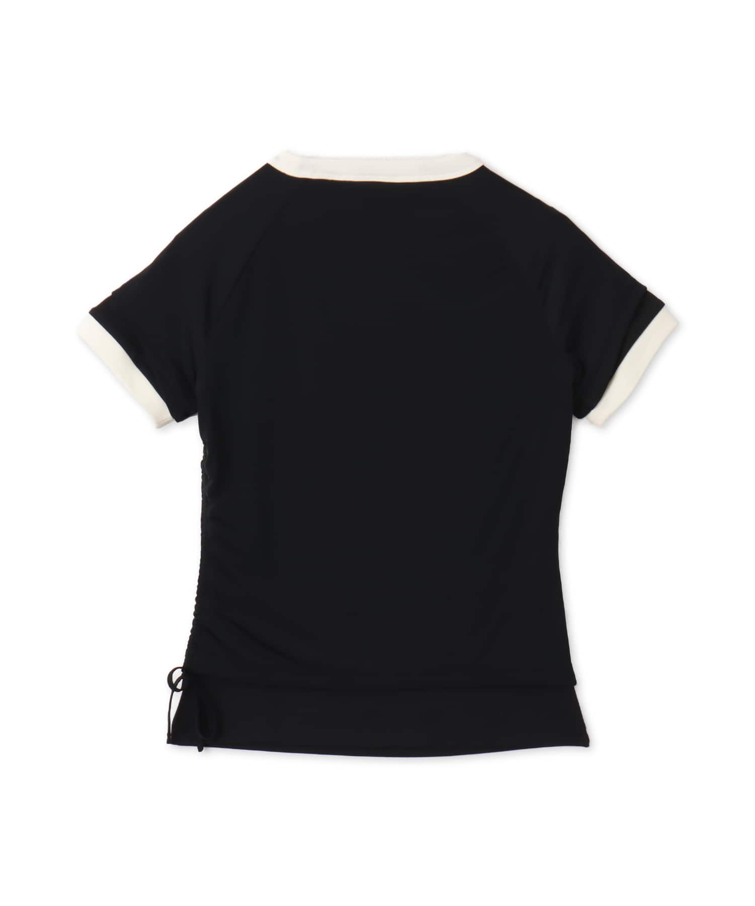 adidas DOUBLE LAYERED CALI T-SHIRT ブラック/ブラックの画像