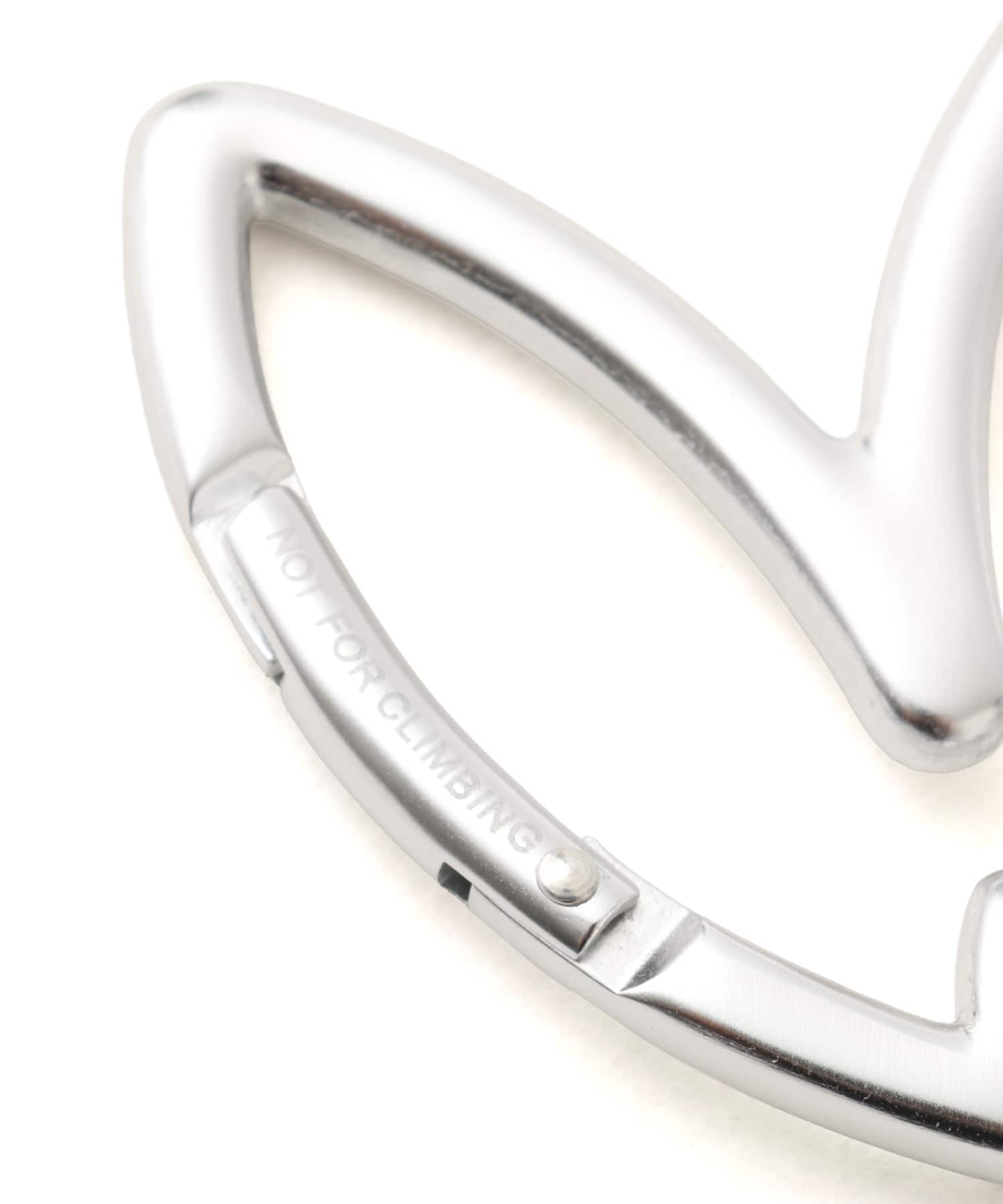 adidas TREFOIL CHARM KEYCHAIN クリアグレーの画像