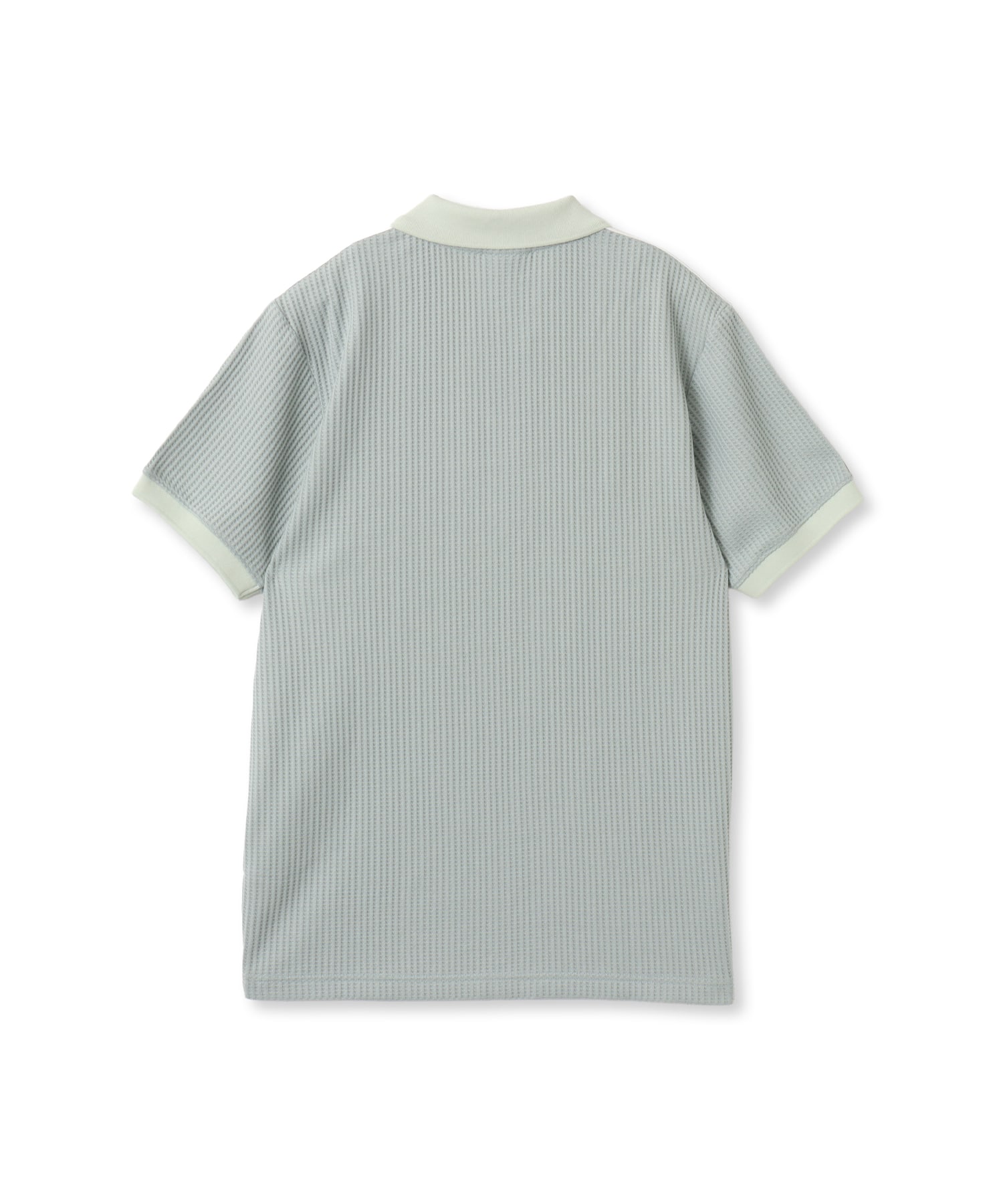 adidas WAFFLE KNIT POLO SHIRT ワンダーセージの画像