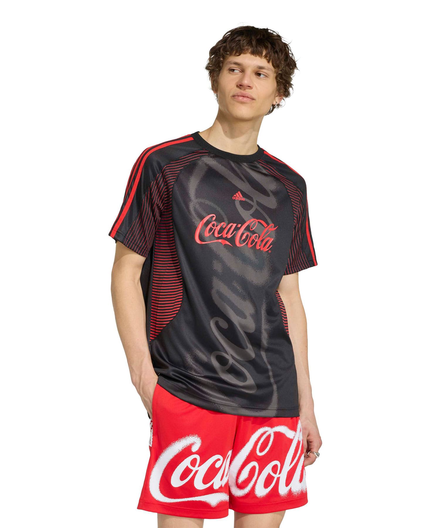 adidas COCA COLA TEAMGEIST 26 JERSEY ブラックの画像