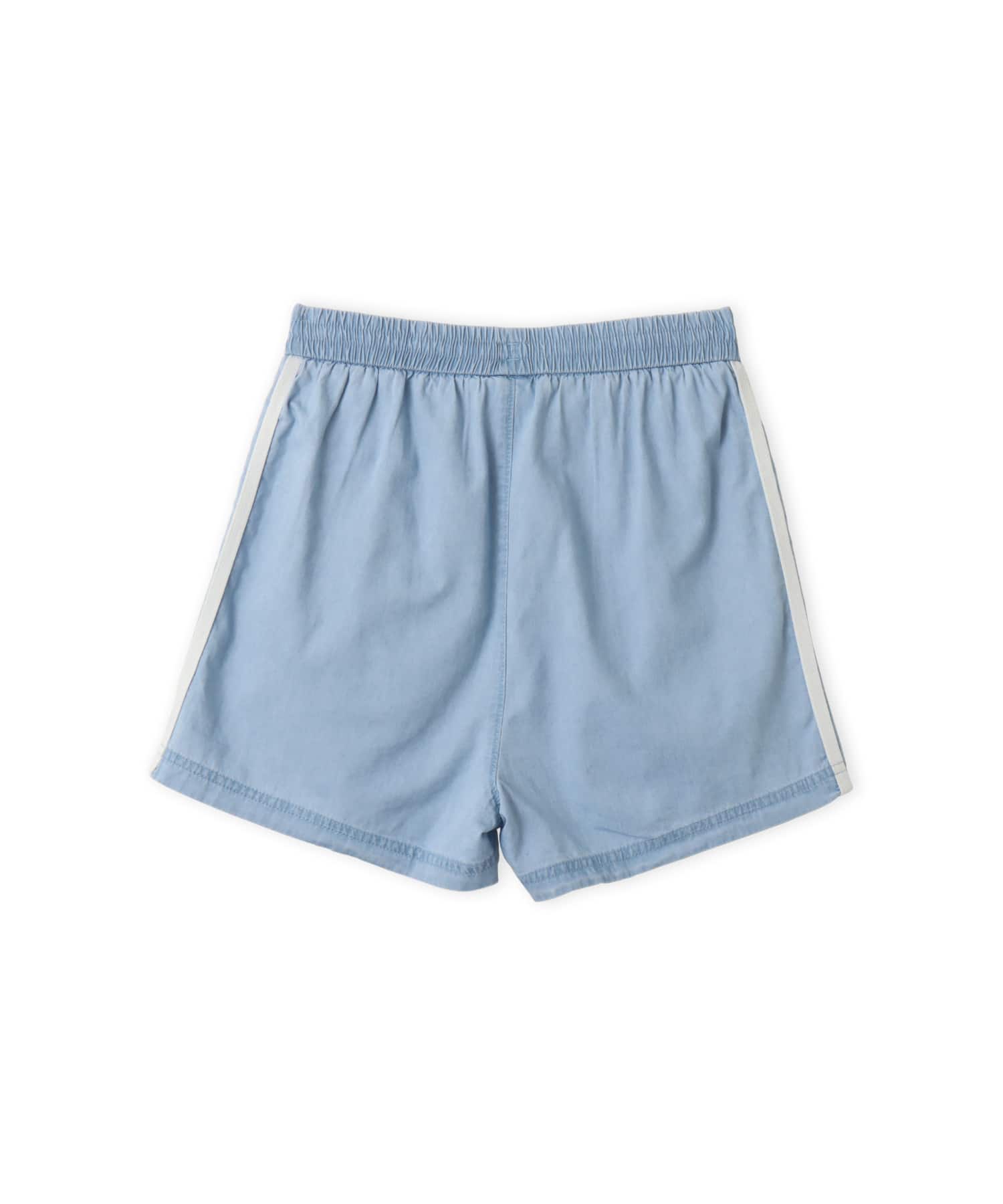 adidas SUMMER GLOW DENIM SHORTS ライトデニムの画像
