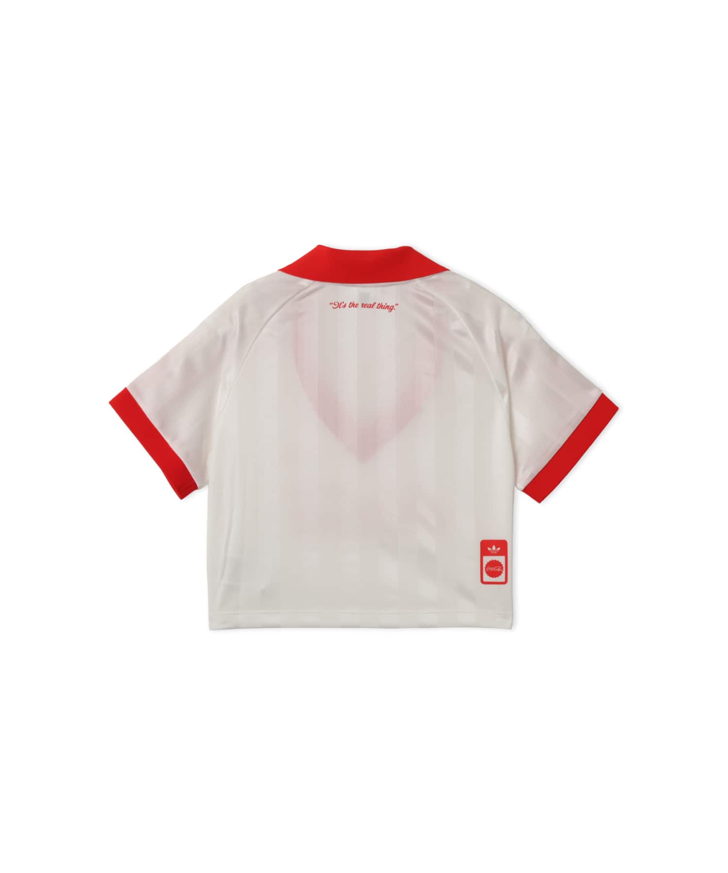 adidas COCA COLA CROPPED JERSEY コアホワイトの画像