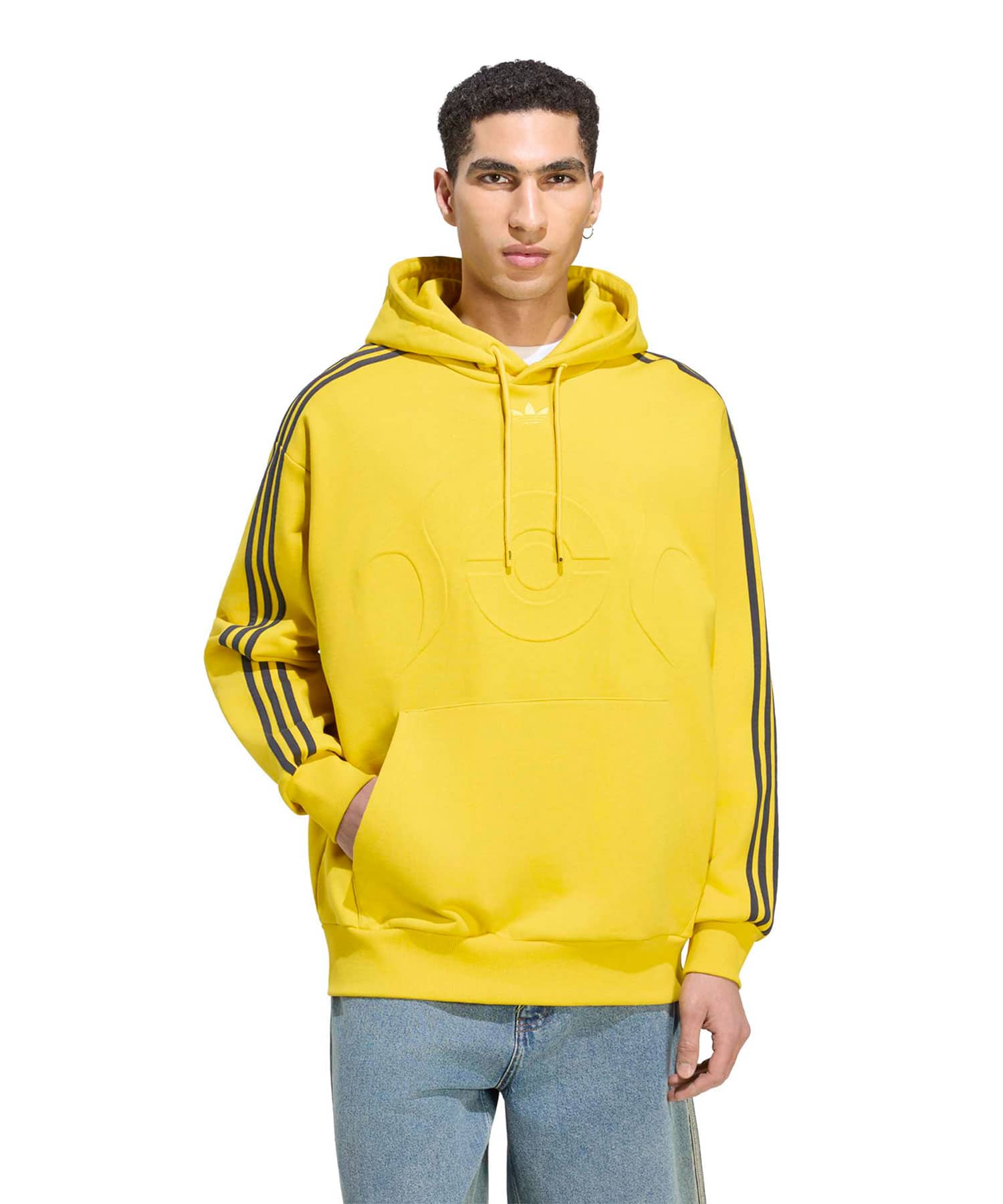 adidas POKEMON TEAMGEIST HOODIE ヘイジーイエローの画像