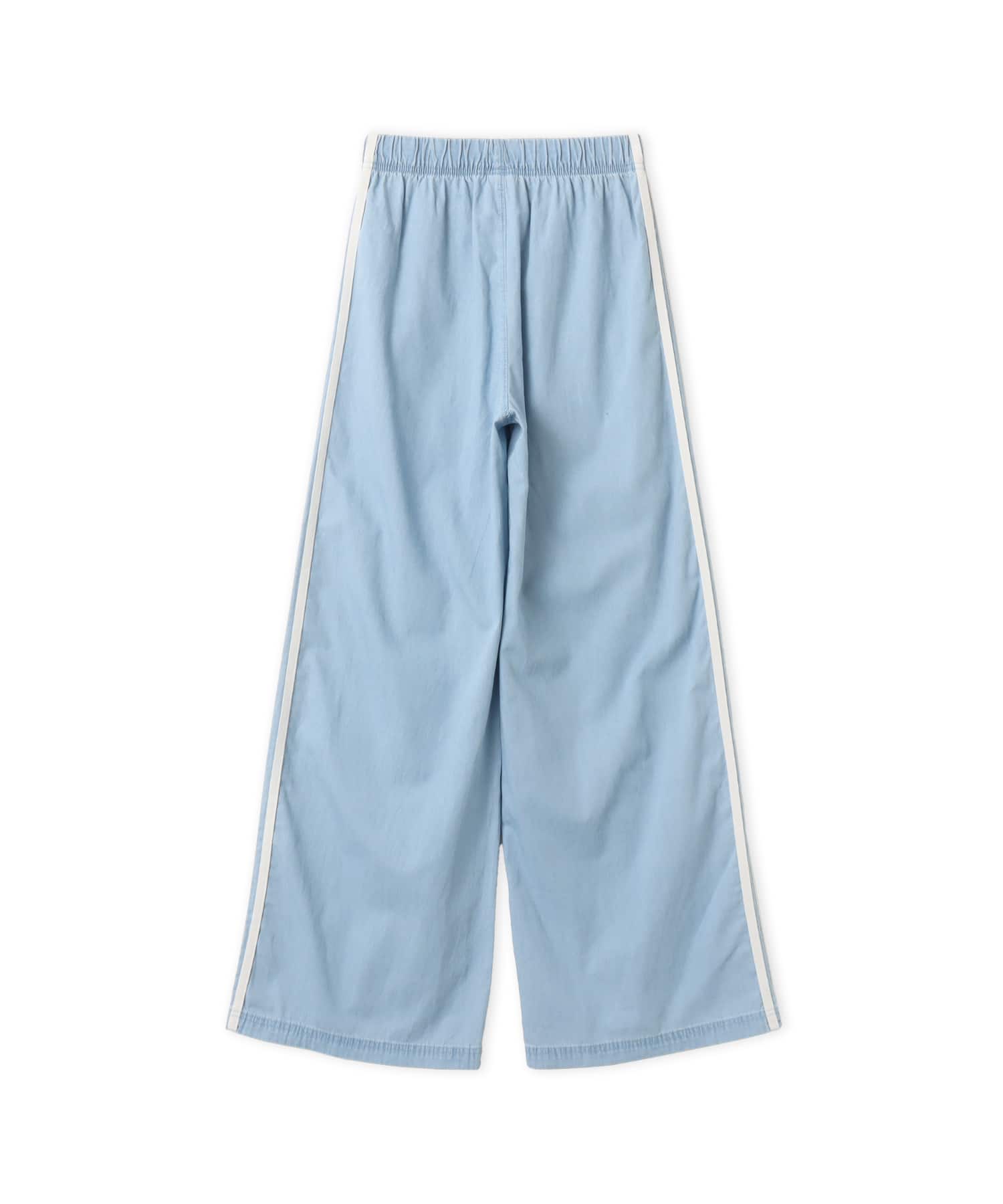 adidas SUMMER GLOW DENIM WIDE LEG PANTS ライトデニムの画像
