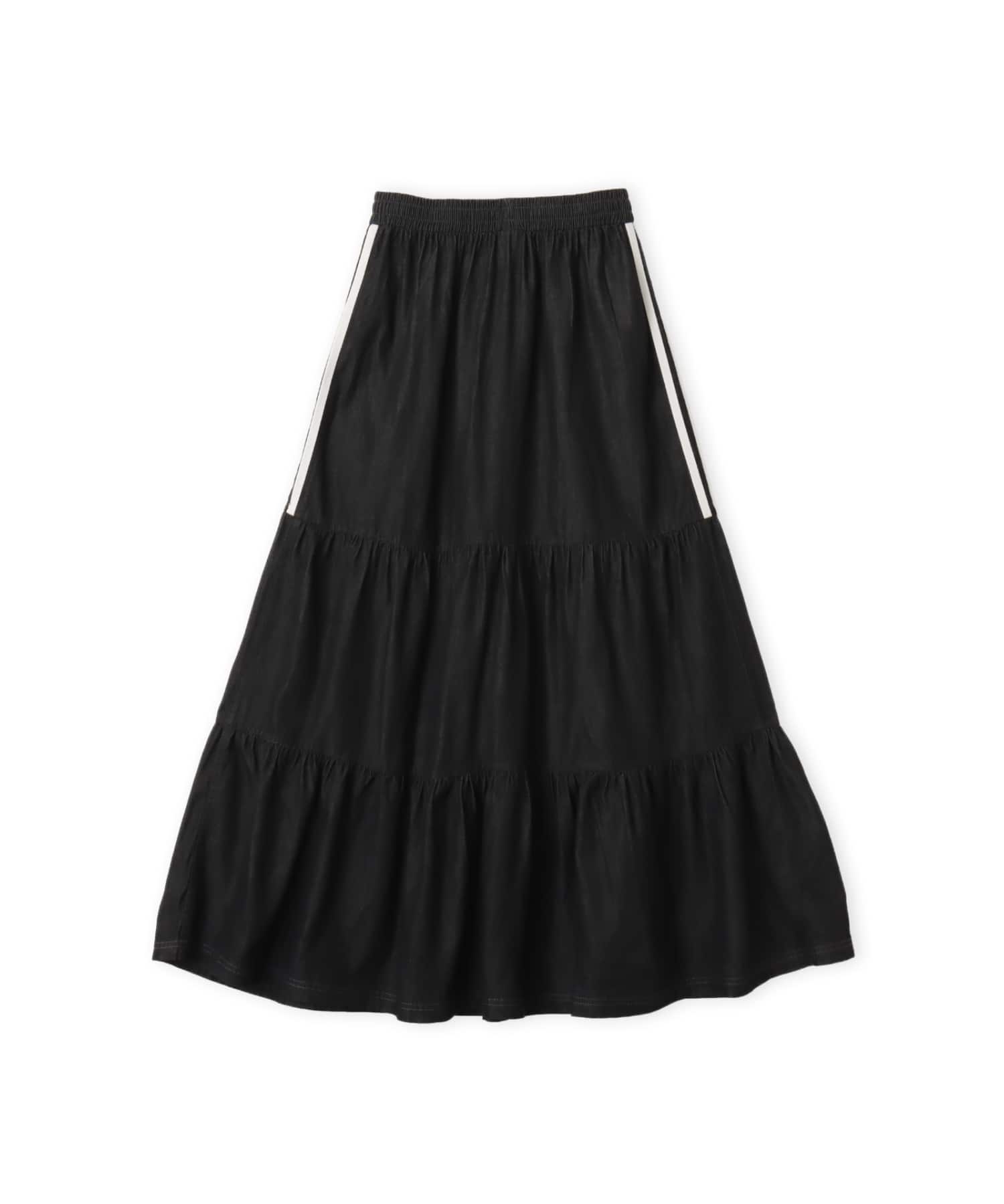 adidas SUMMER GLOW DENIM SKIRT ミディアムブラックデニムの画像