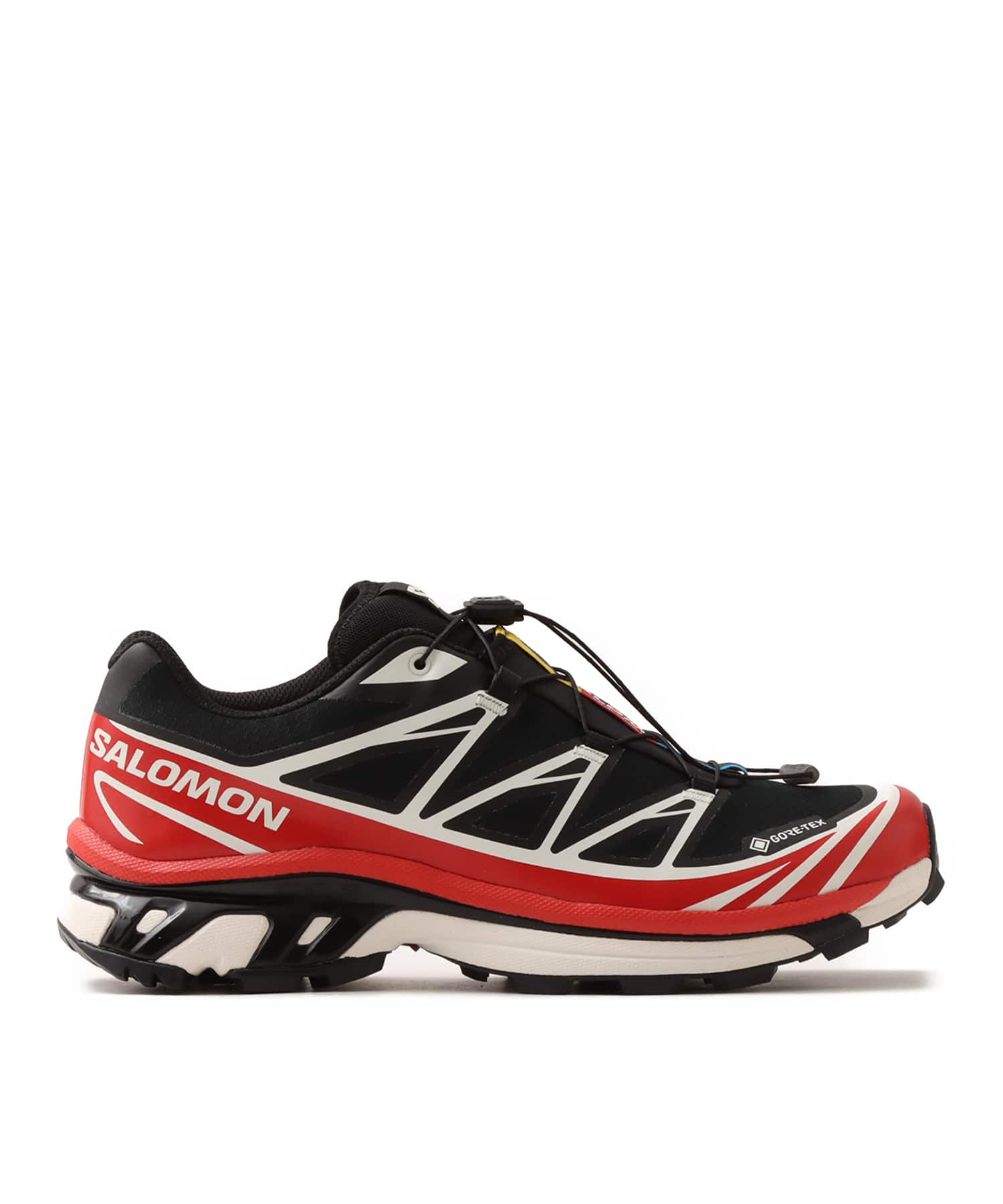 SALOMON XT-6 GTX Black/Flame Scarlet/Vanilla Iceの画像