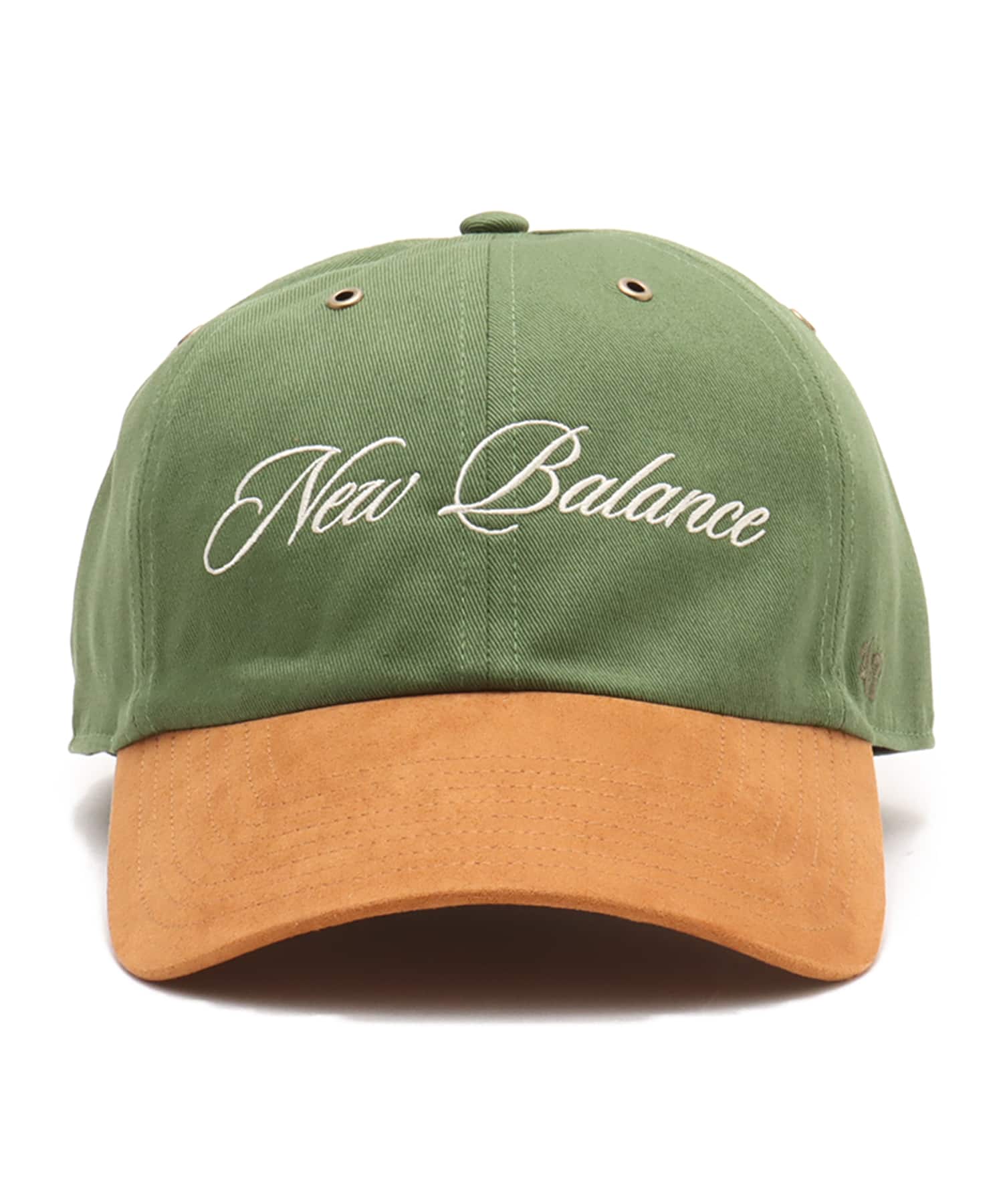 New Balance NB by '47 Canvas & Suede Clean Up Cap ダークアルペングリーンの画像