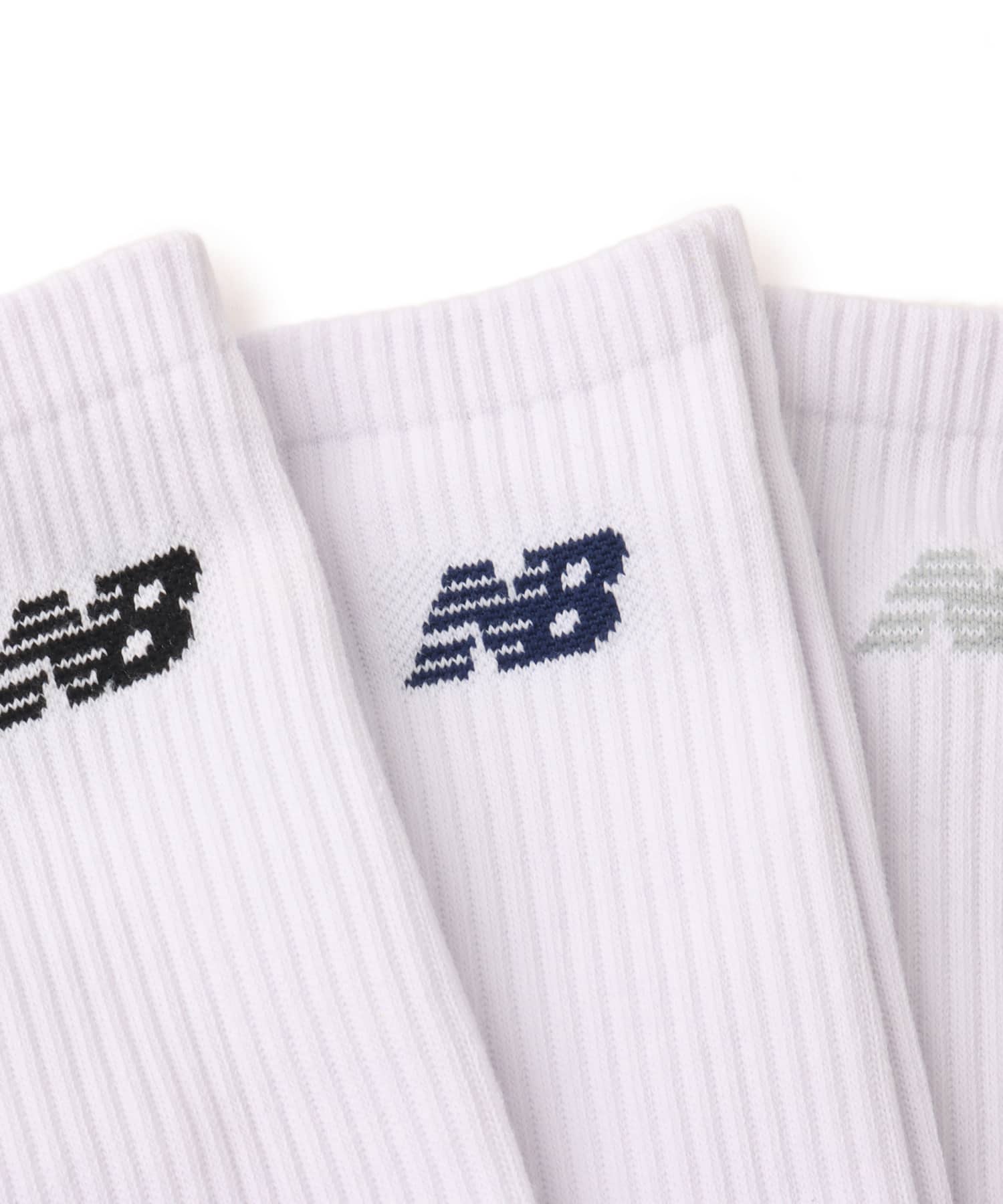 New Balance REGULAR LENGTH 3 PACK SOCKS ホワイトの画像