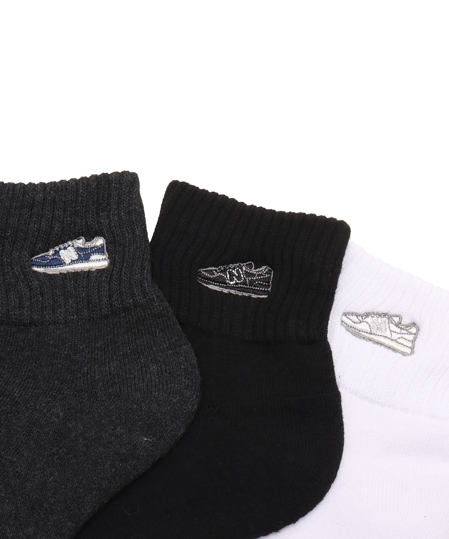 New Balance MID LENGTH 3P SOCKS WAPPEN アソートカラー1の画像