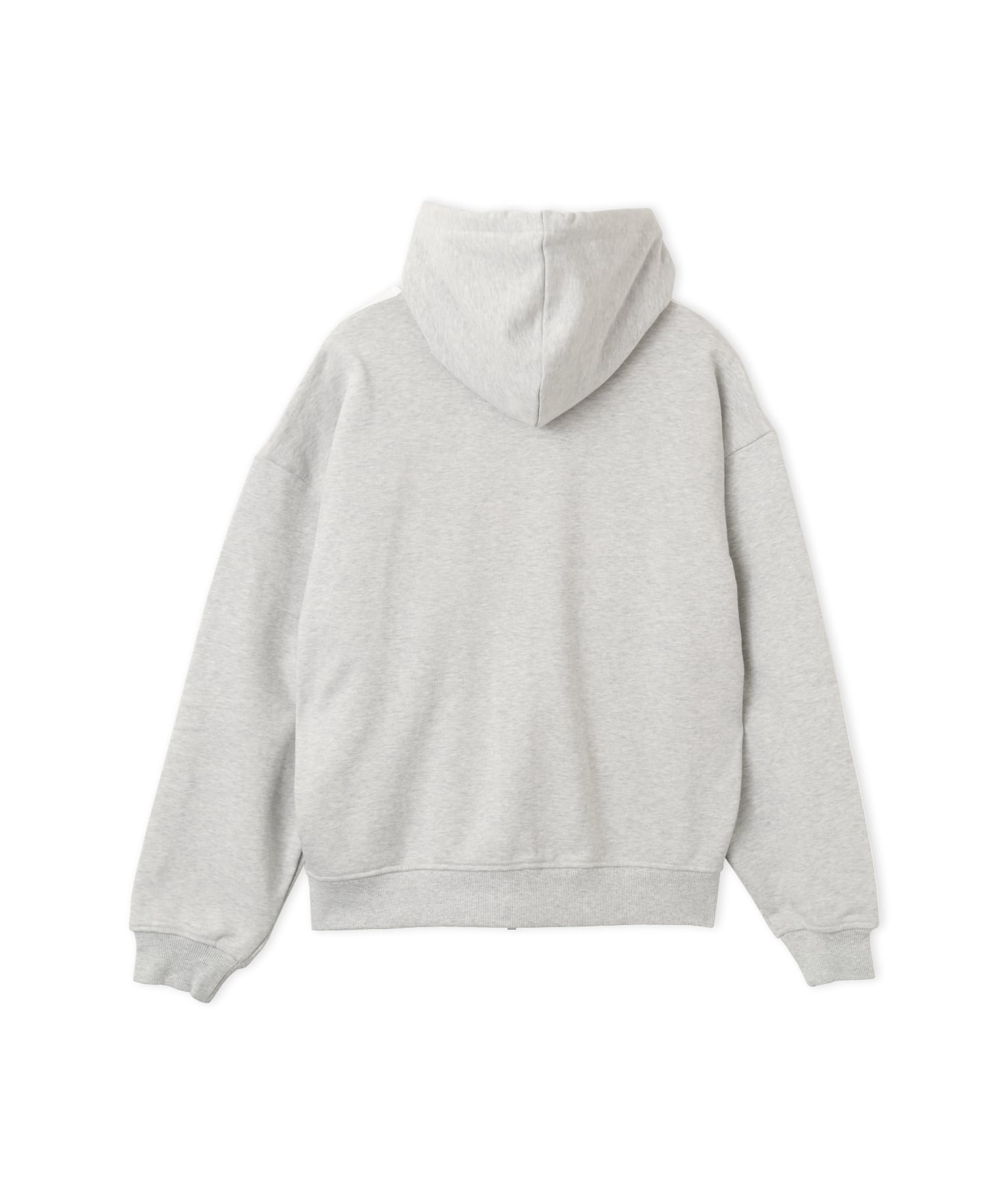 adidas OVERSIZE ZIP HOODIE ライトグレーヘザーの画像