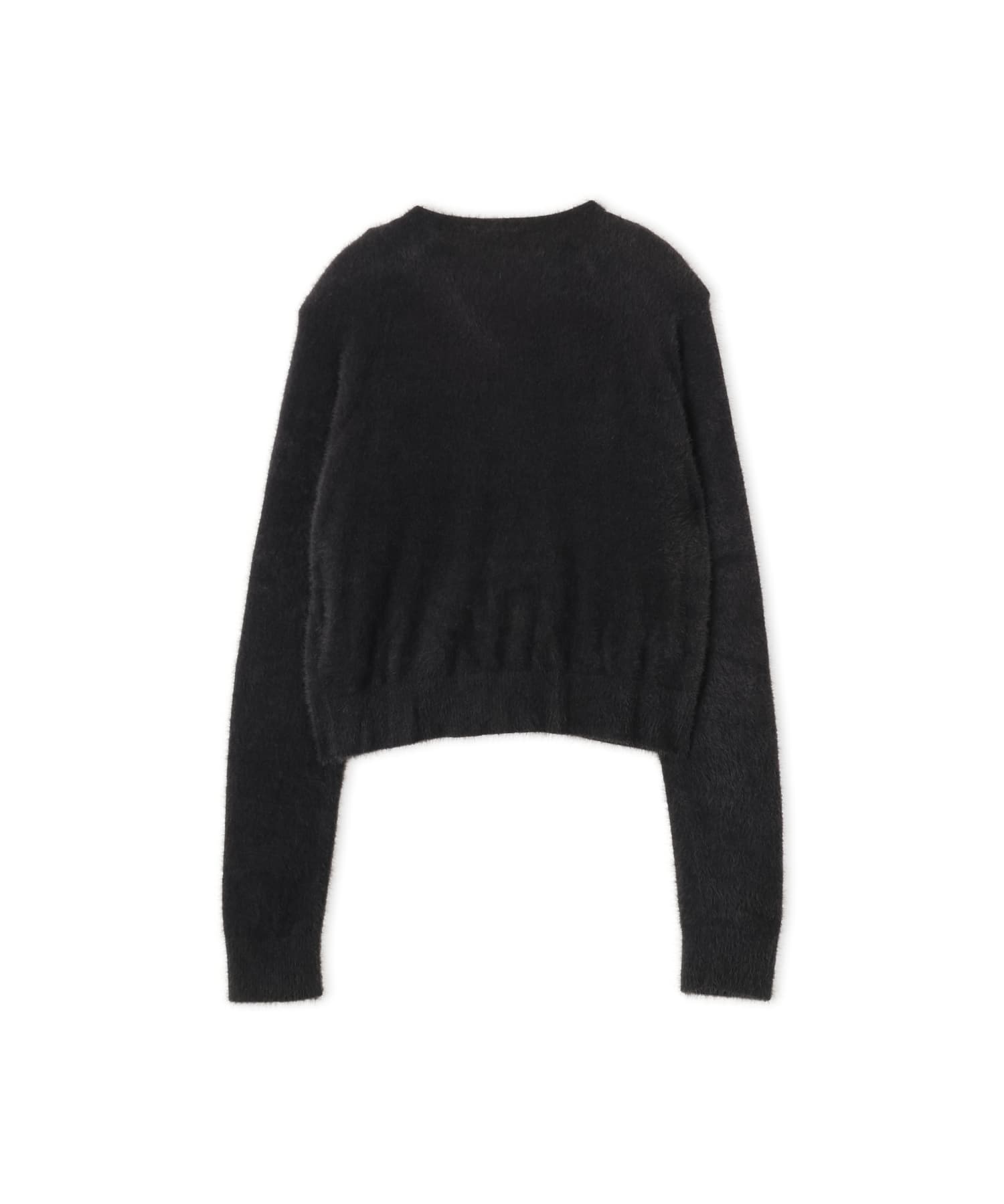 adidas FLUFFY CARDIGAN ブラックの画像
