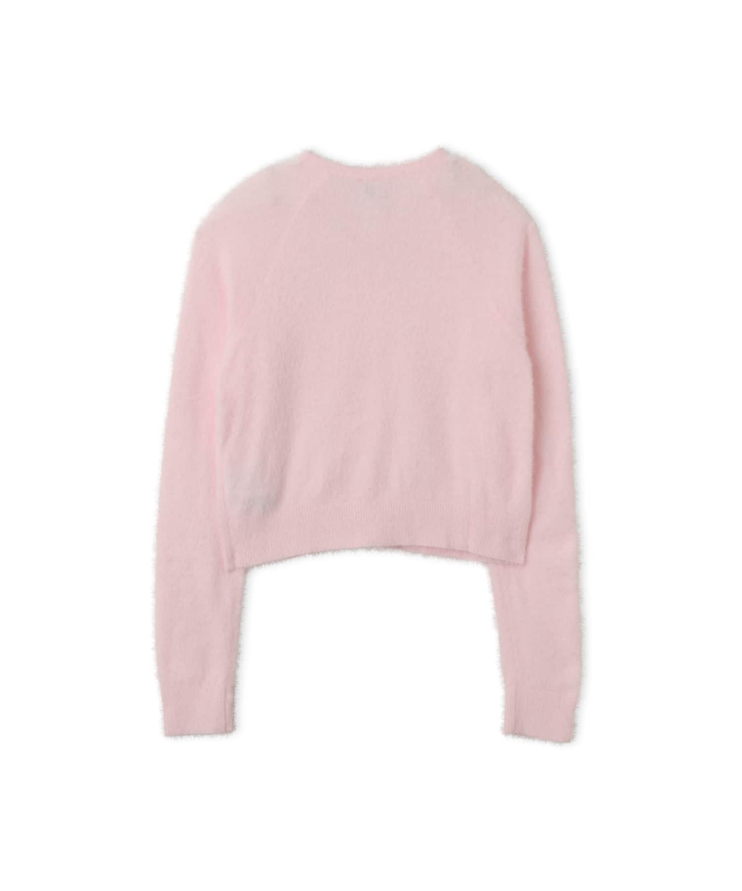 adidas FLUFFY CARDIGAN ディスティルピンクの画像