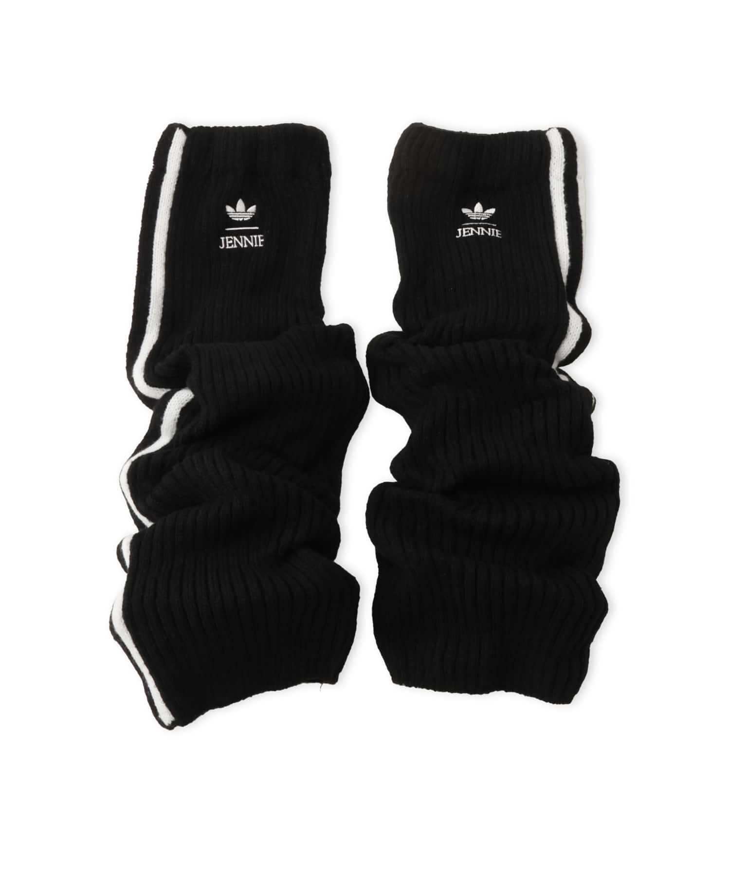 adidas JENNIE KNEE HIGH LEG WARMERS ブラック/ホワイトの画像