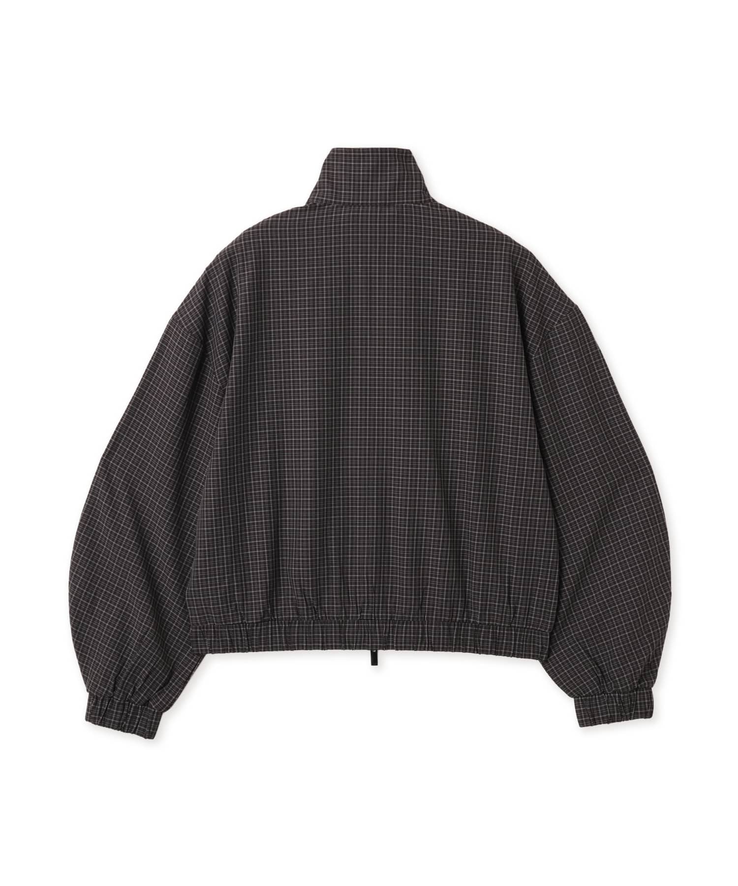 adidas CHECKS TRACK TOP ブラック/グレースリーの画像