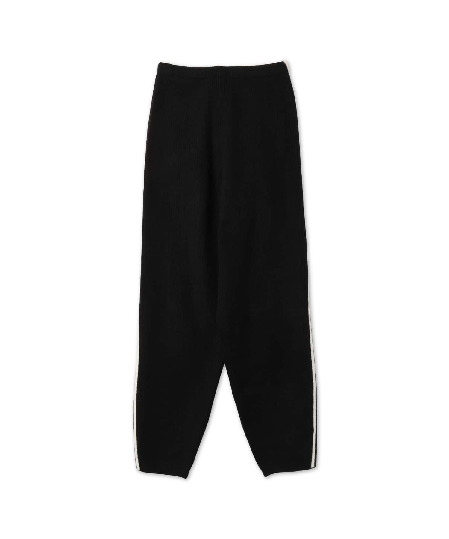 adidas JENNIE KNITTED LOOSE JOGGERS ブラックの画像