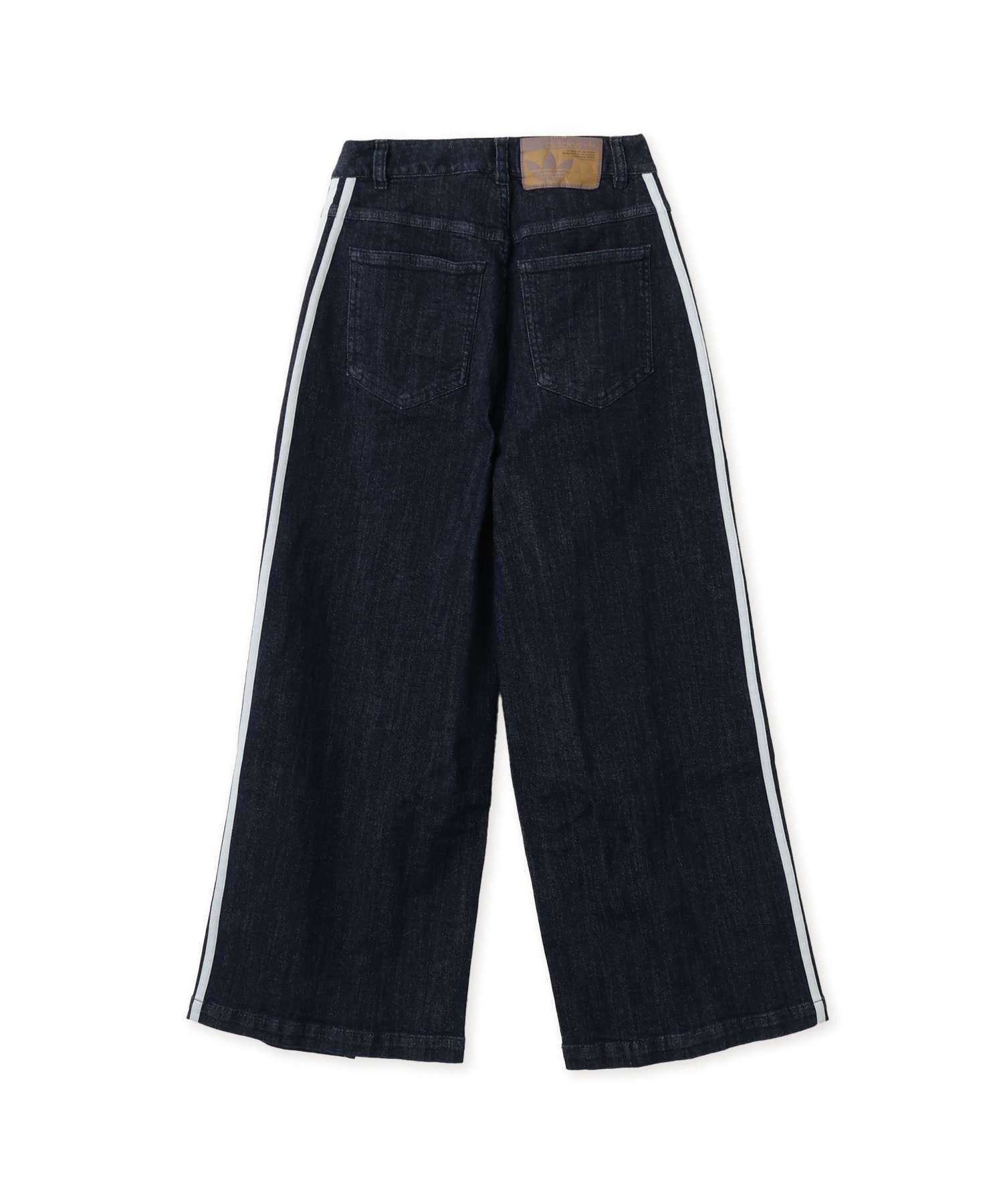 adidas DENIM PLEATS WIDE LEG PANTS インディゴデニムの画像
