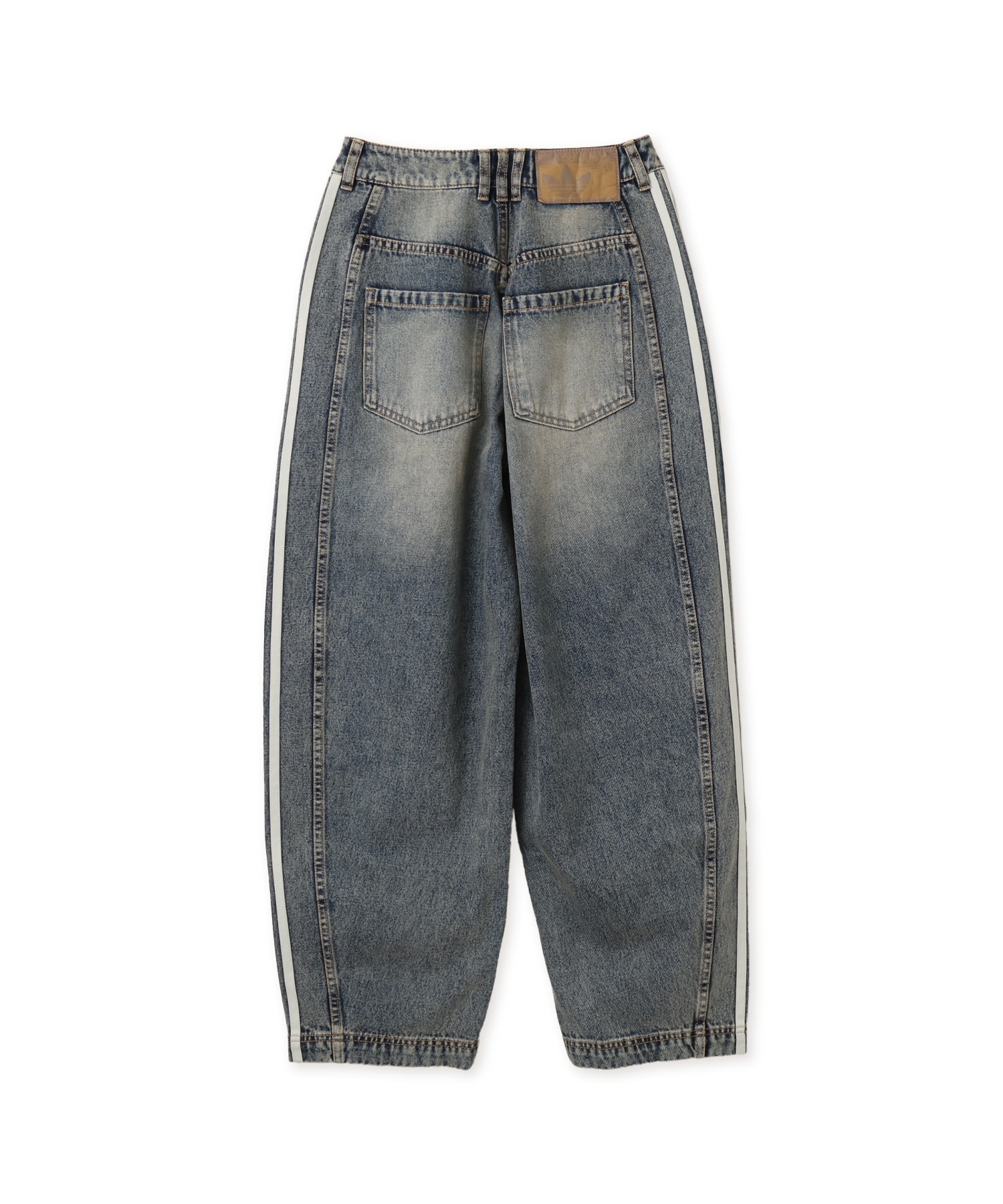 adidas DENIM BARREL PANTS インディゴデニムの画像