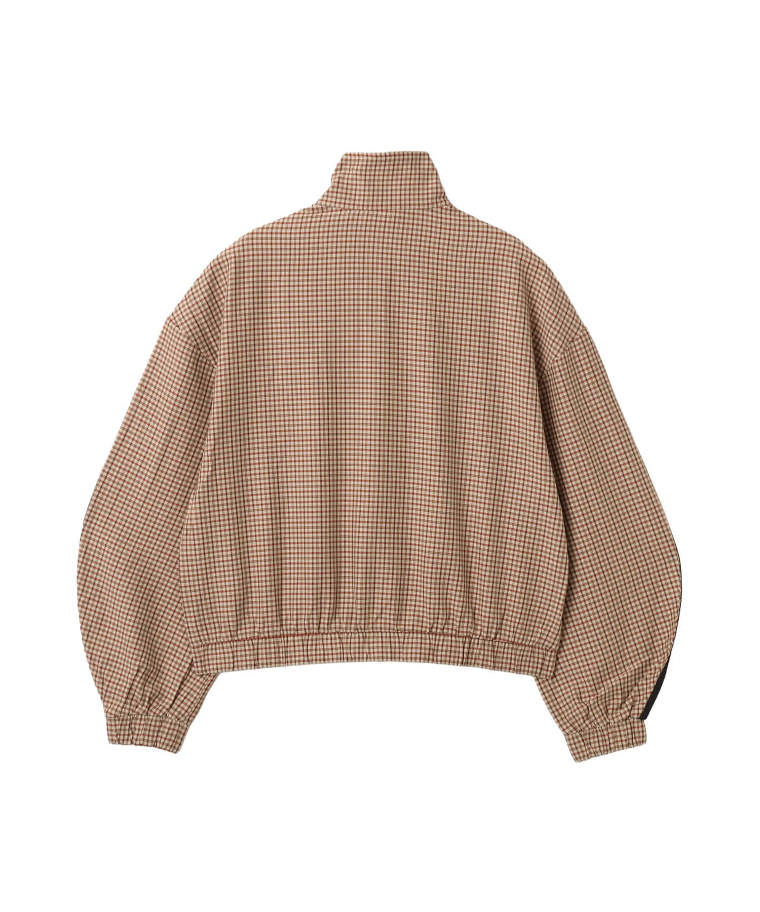 adidas CHECKS TRACK TOP クリスタルリネン/オーロラコーヒーの画像