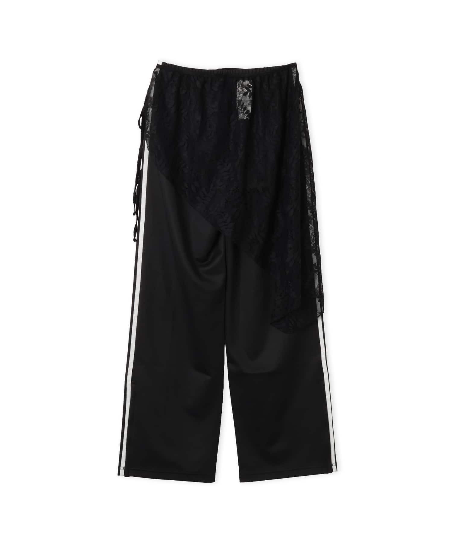 2IN1 FIREBIRD LOOSE TRACK TROUSERS WITH LACE SKIRT ブラックの画像