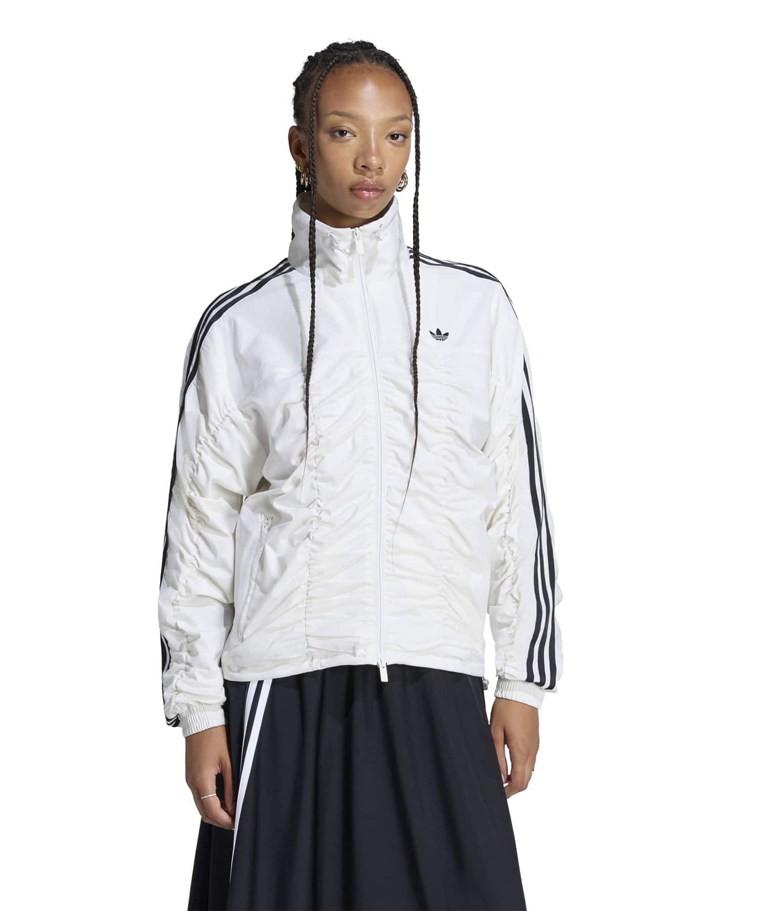 adidas ADILENIUM RUFFLED TRACK JACKET オフホワイトの画像