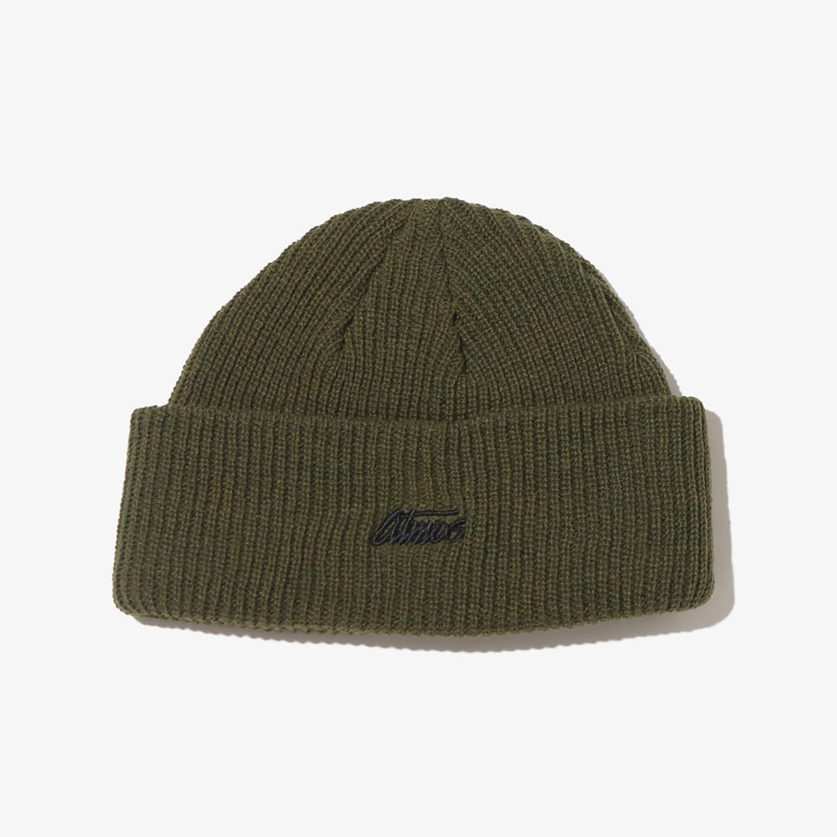 atmos Small Logo Knit Cap KHAKIの画像