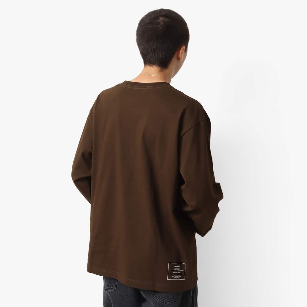 atmos PATCH LOGO LS T-Shirts BROWNの画像