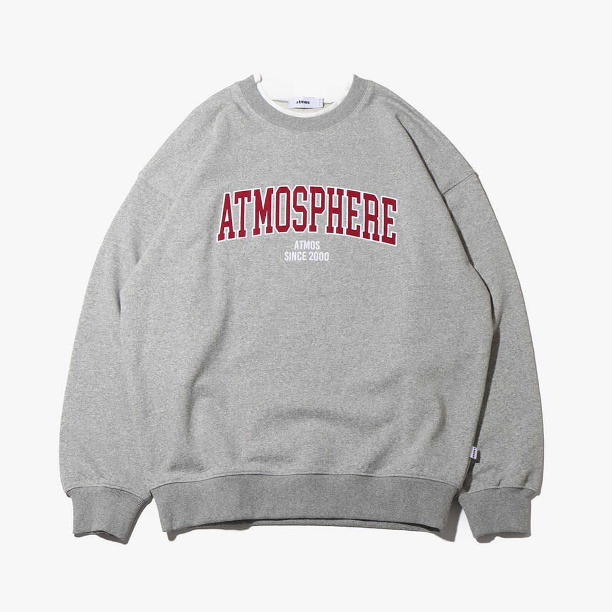 atmos Vintage college logo Sweatshirt GREY 23FA-I