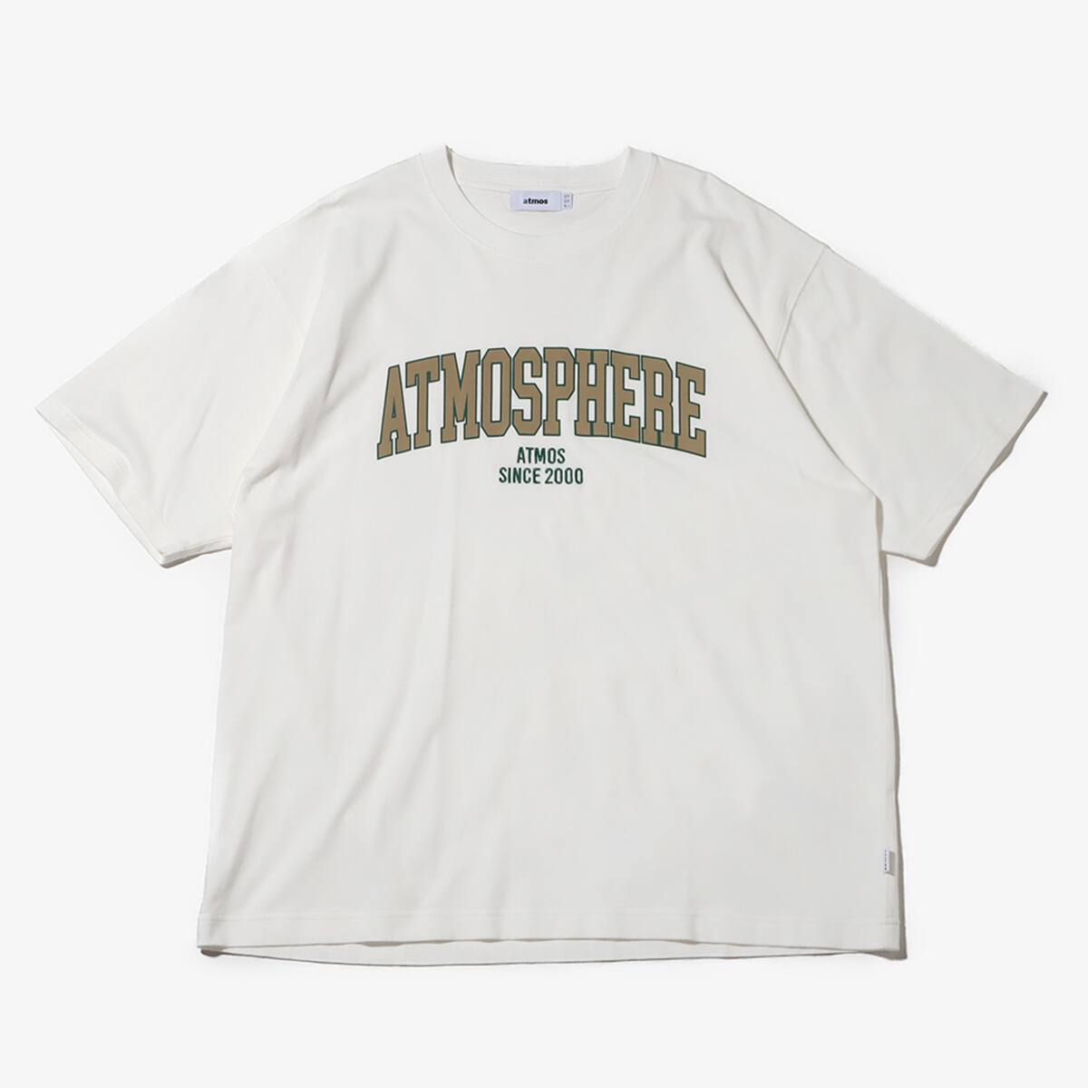 atmos Vintage college logo T-Shirts OFF WHITEの画像