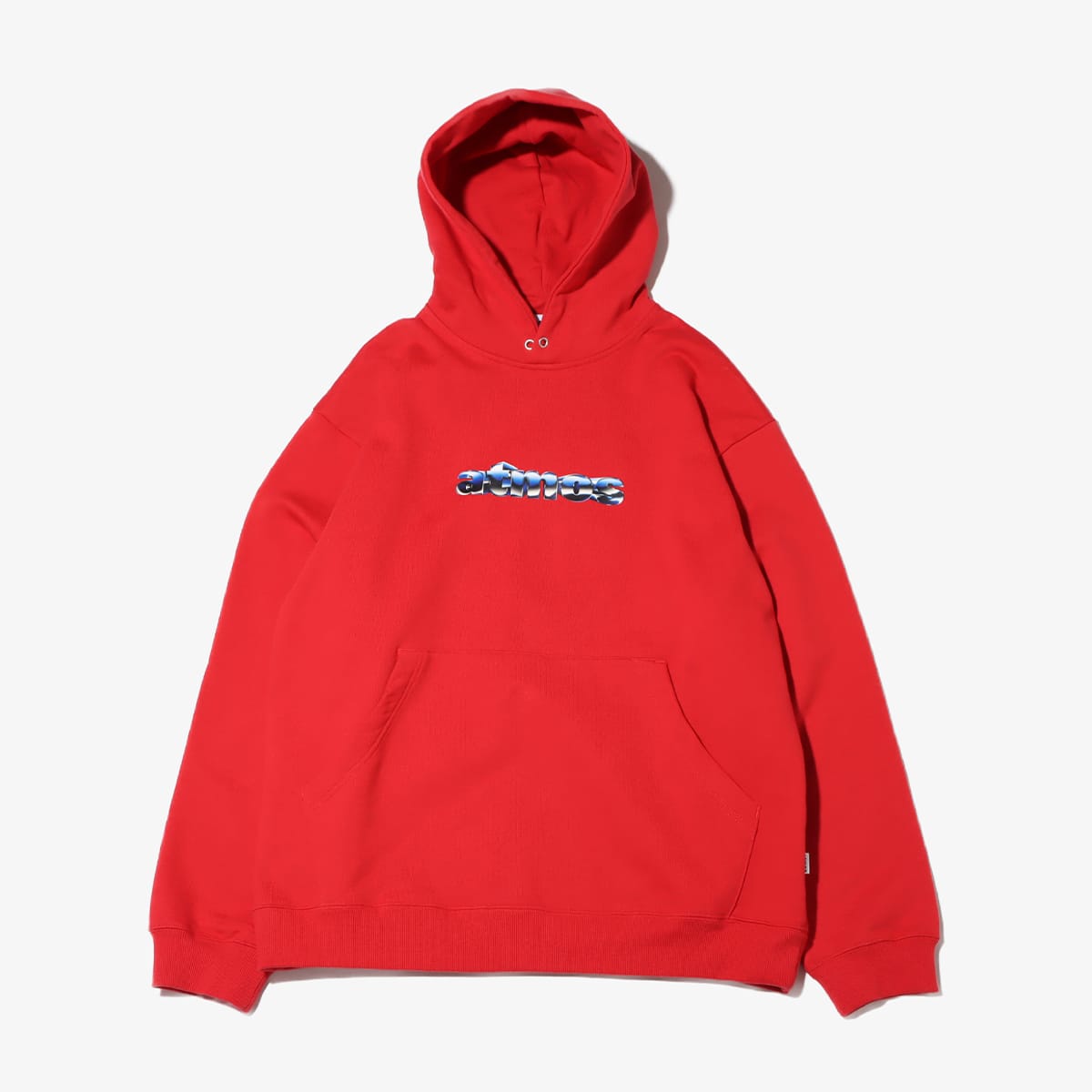 atmos FRONT LOGO Hooded Sweatshirt REDの画像
