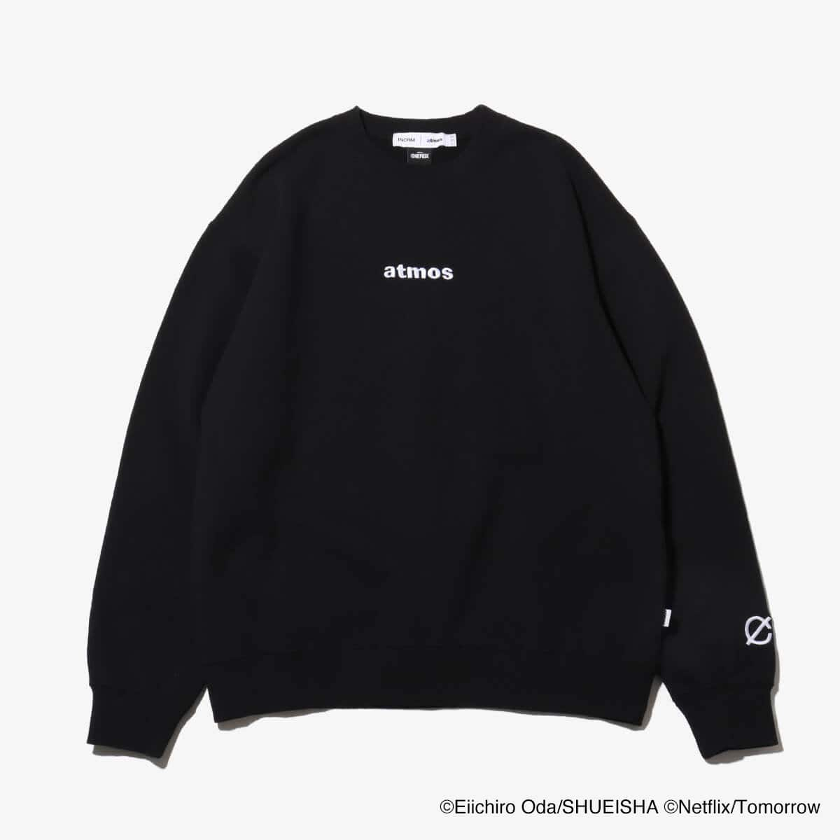 atmos x Netflixシリーズ「ONE PIECE」 x INCRM Sweatshirts BLACK