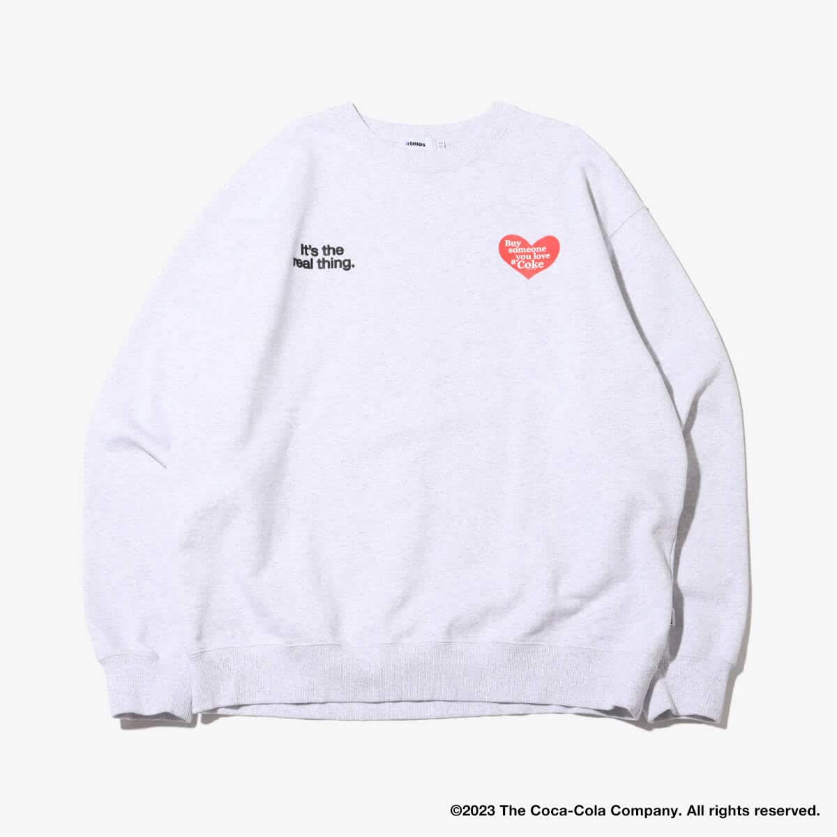 Coca Cola | atmos Crew Neck Sweatshirts GRAYの画像