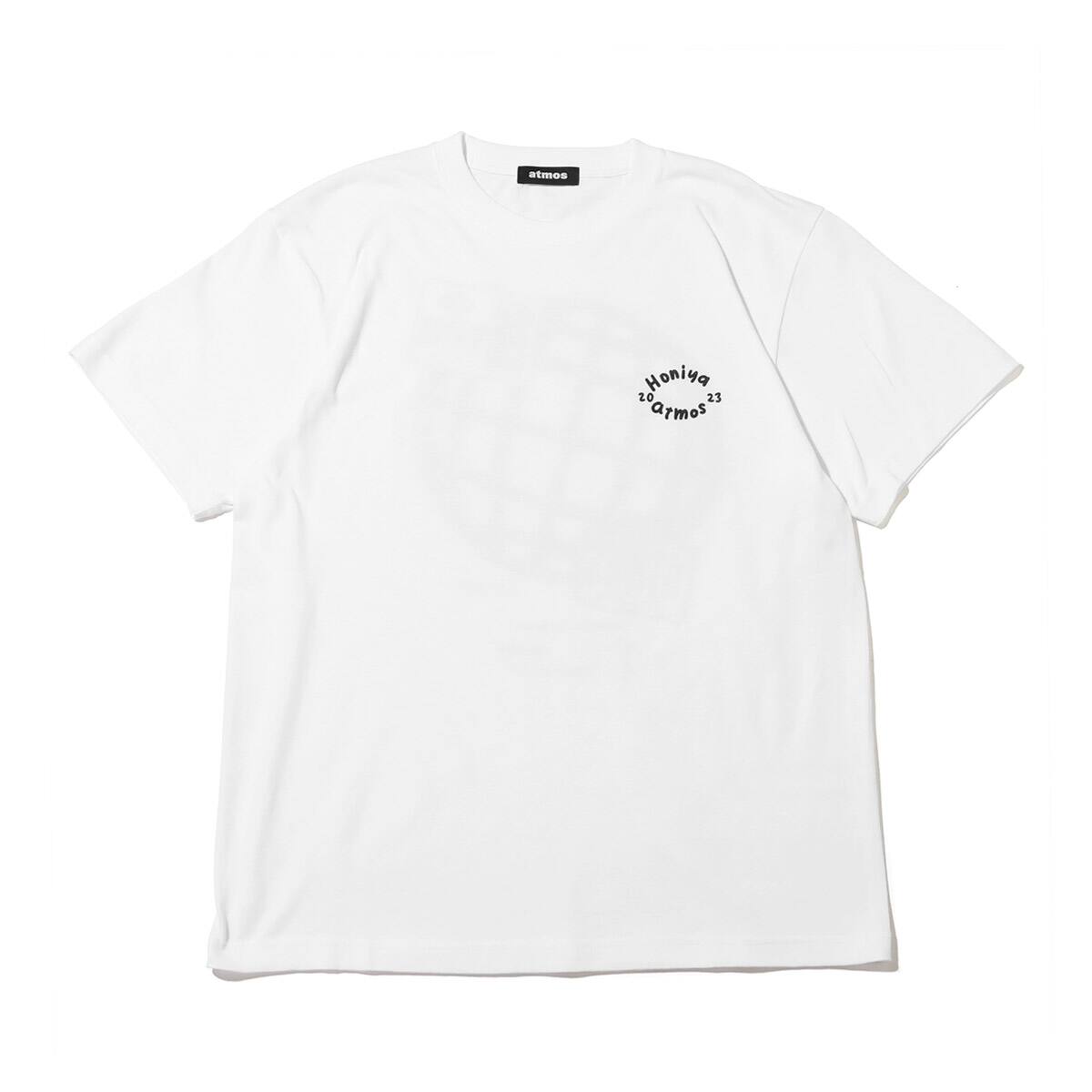 atmos × HONIYA EARTH GLOBE T-SHIRTS WHITEの画像