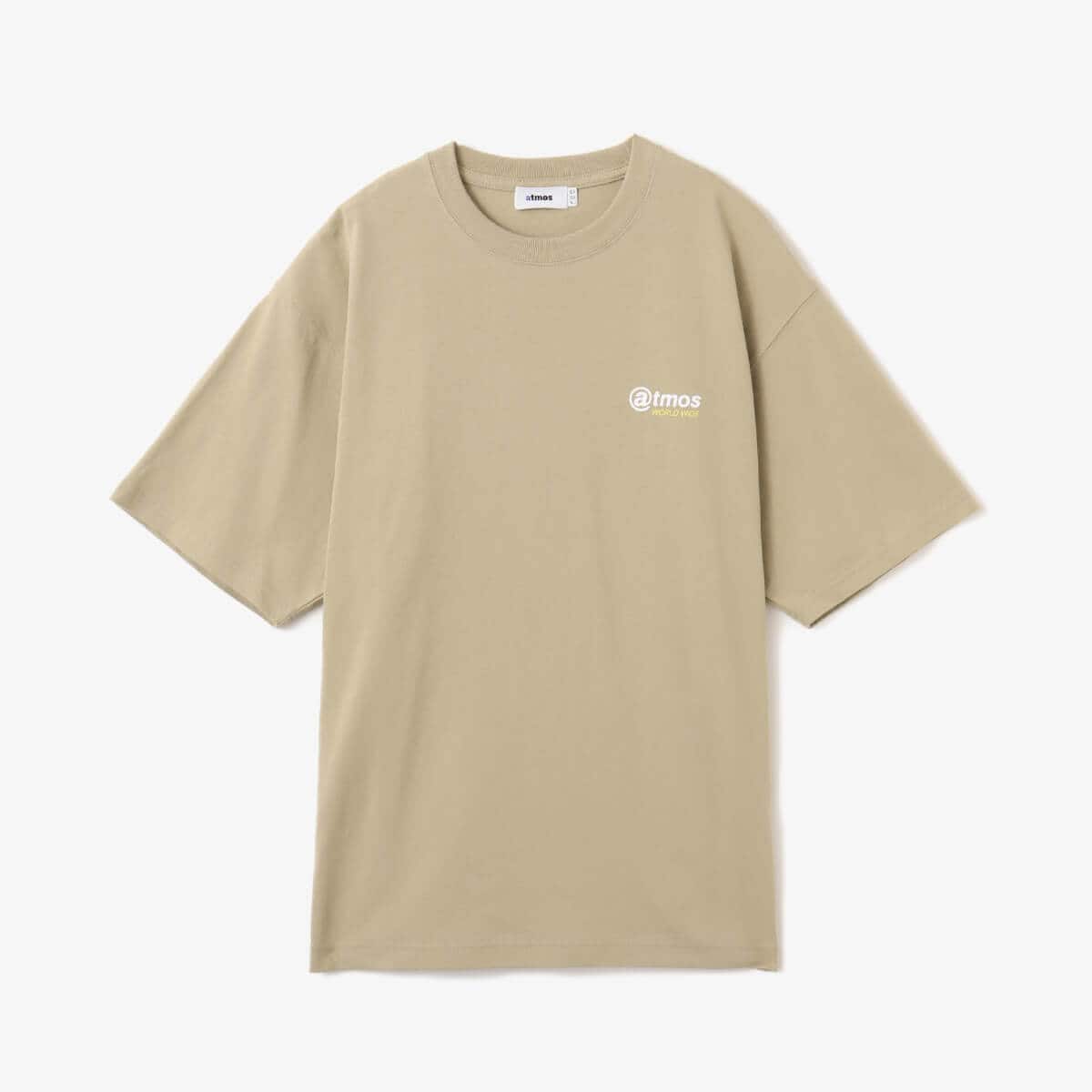 atmos @ Logo Print T-shirt KHAKIの画像