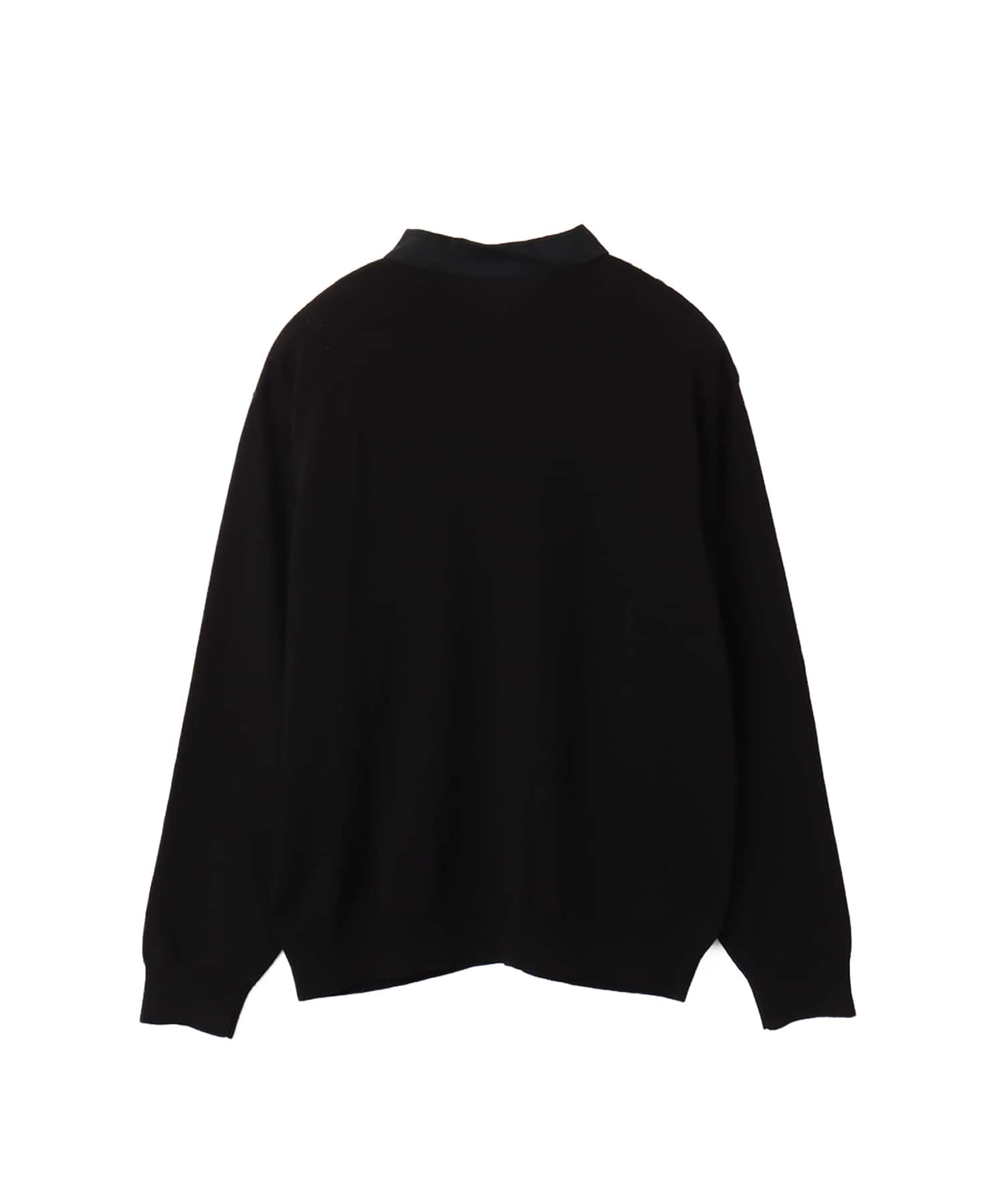 atmos Knit LS Rugby Shirt BLACKの画像