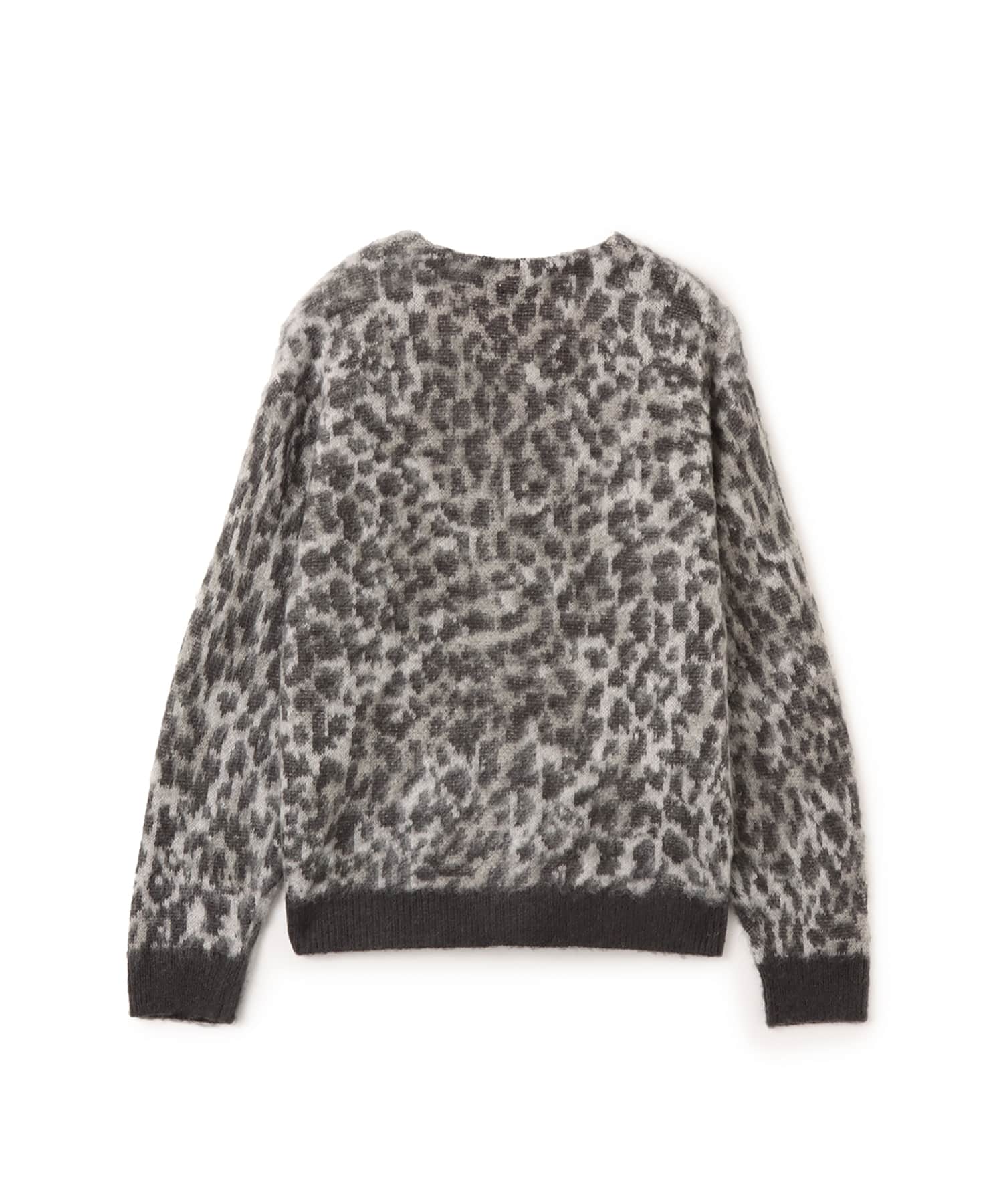 atmos Mohair Cardigan GRAY LEOPARDの画像