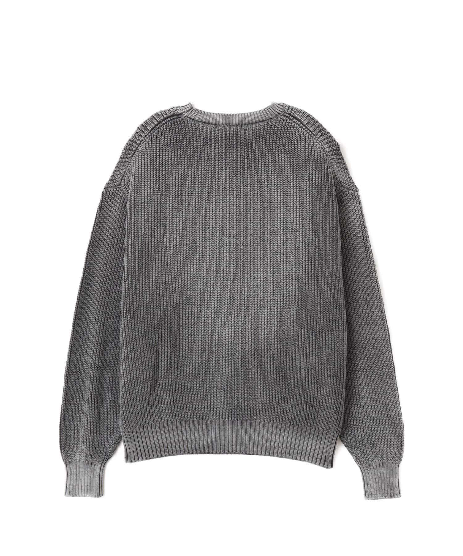 atmos Small Logo Patch Knit Sweater BLACKの画像