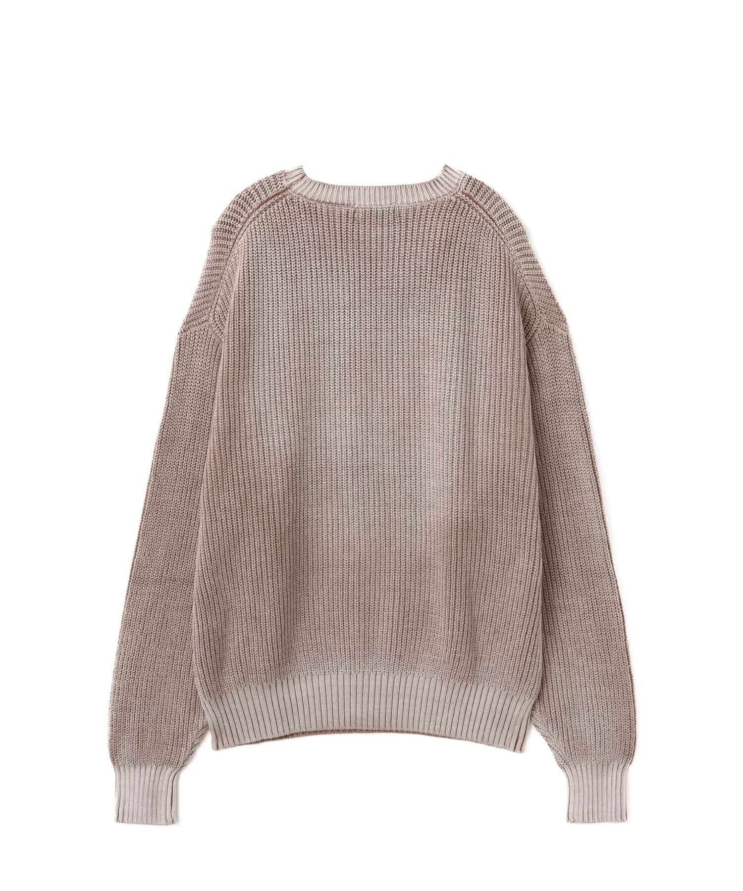 atmos Small Logo Patch Knit Sweater BROWNの画像