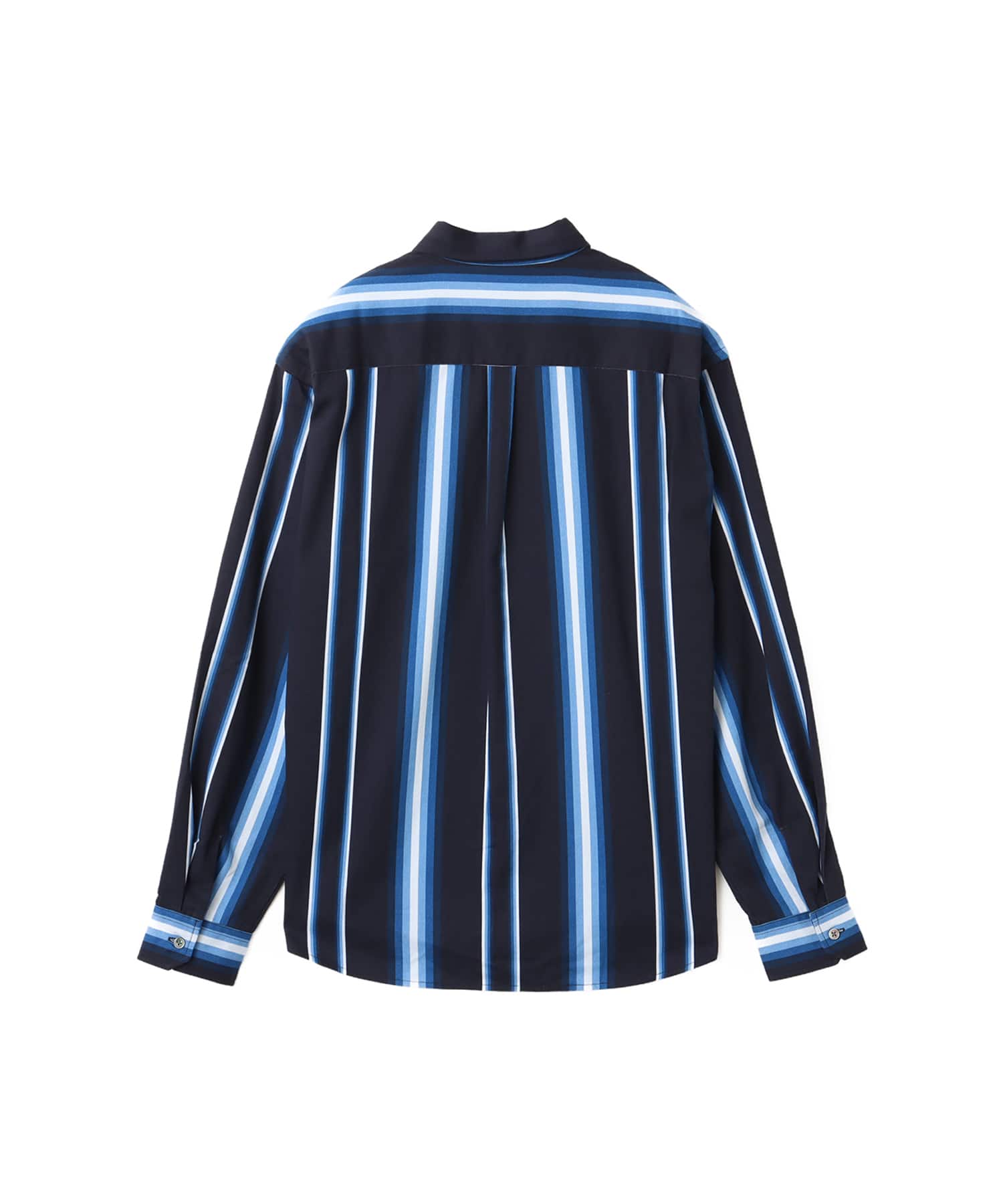 atmos Flannel Stripe Shirt BLUEの画像