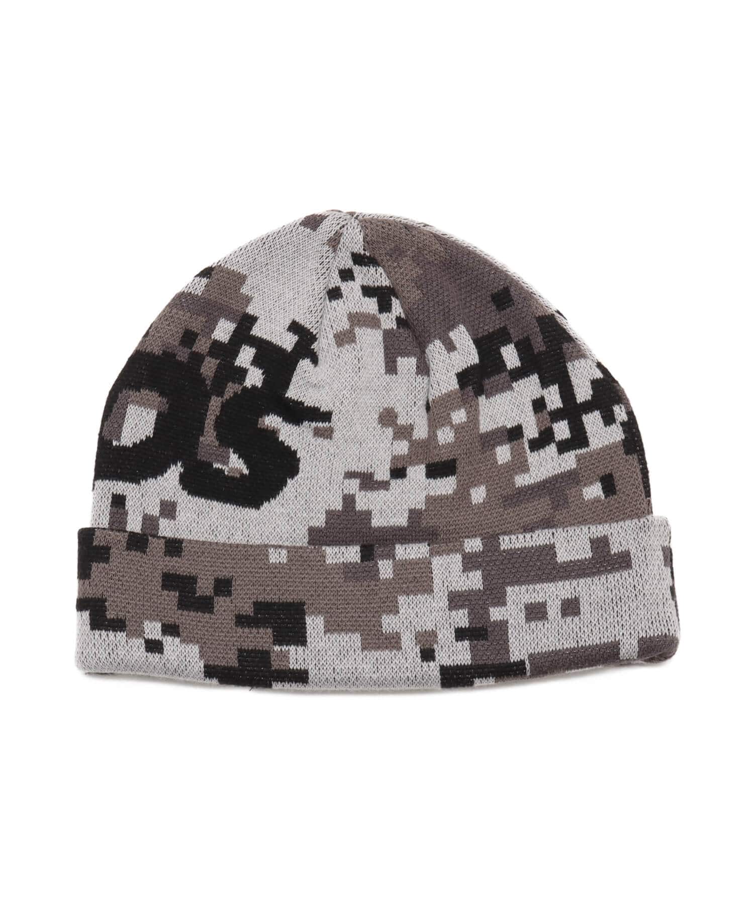 atmos LOGO Knit Cap CAMOUFLAGE BLACKの画像