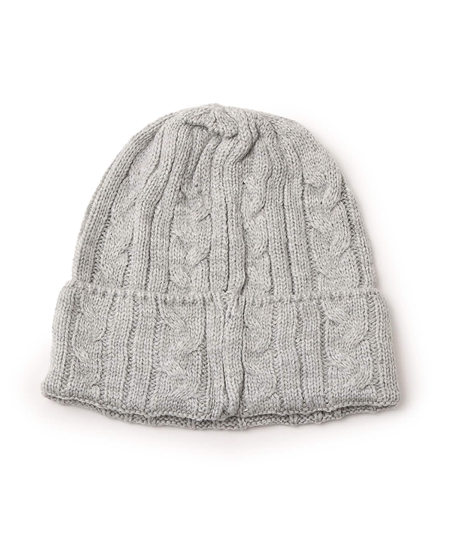 atmos Cable Knit Beanie GRAYの画像