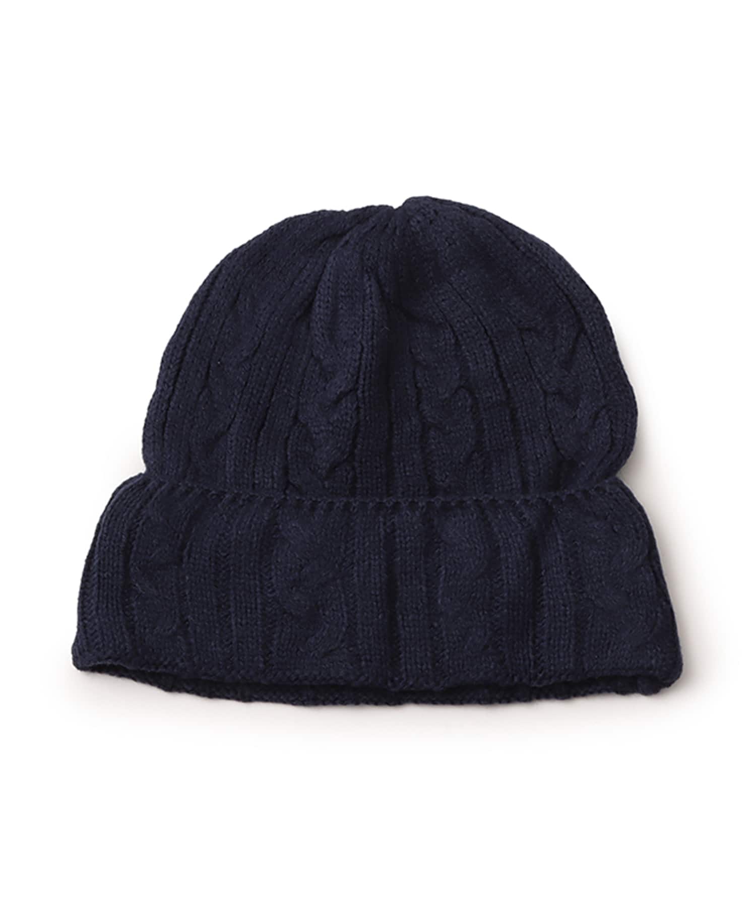 atmos Cable Knit Beanie NAVYの画像