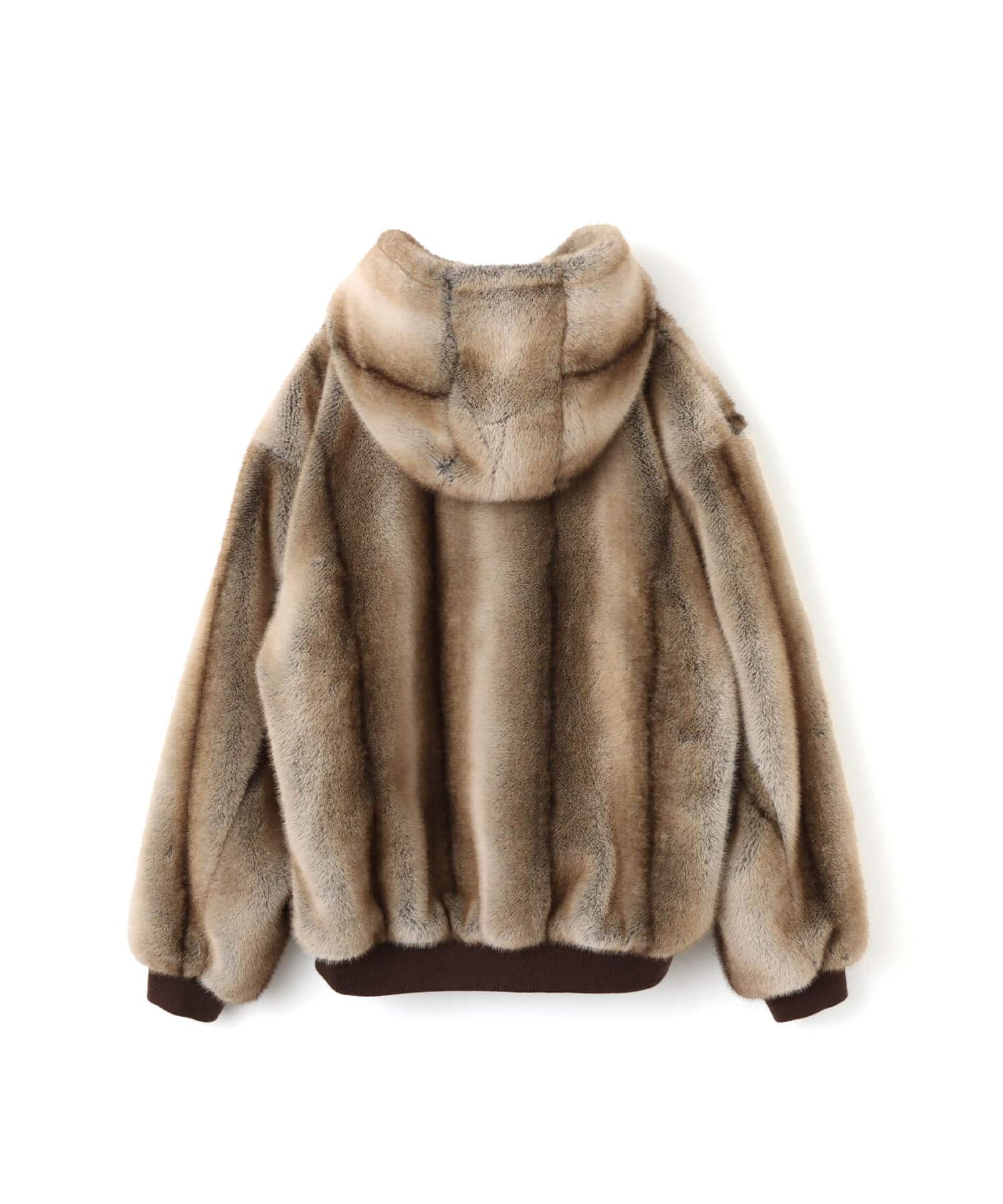atmos Faux Fur Hoodie Jacket MULTIの画像