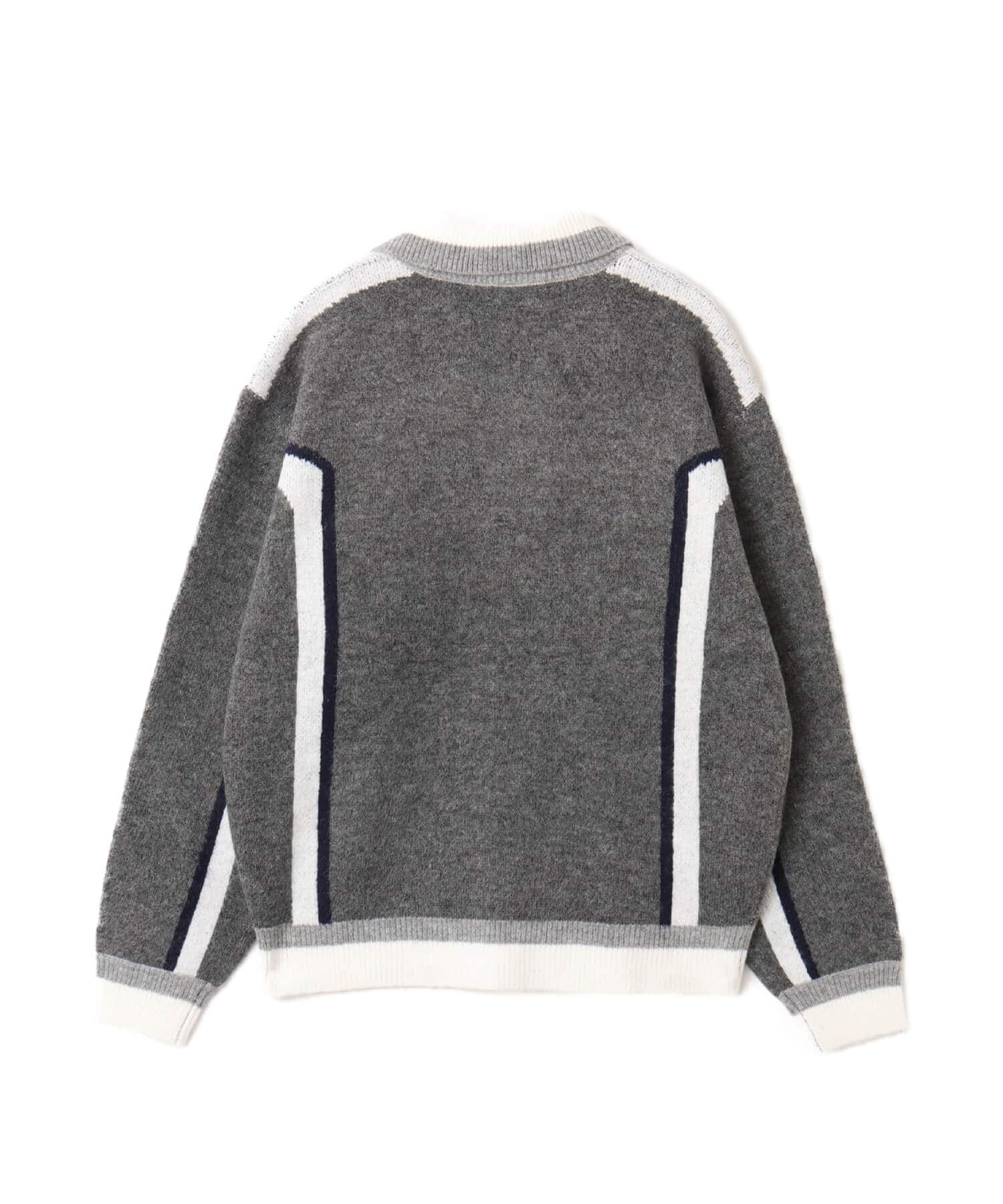 atmos Knit Soccer Polo Shirt GRAYの画像