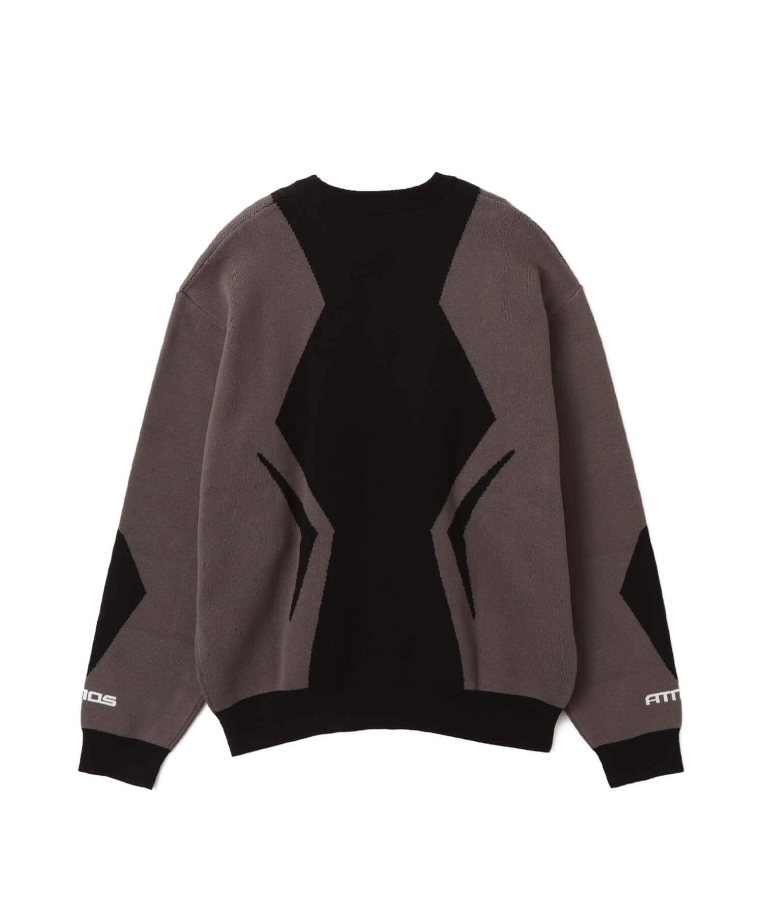 atmos x HONDA Jacquard Knit Sweater BLACKの画像