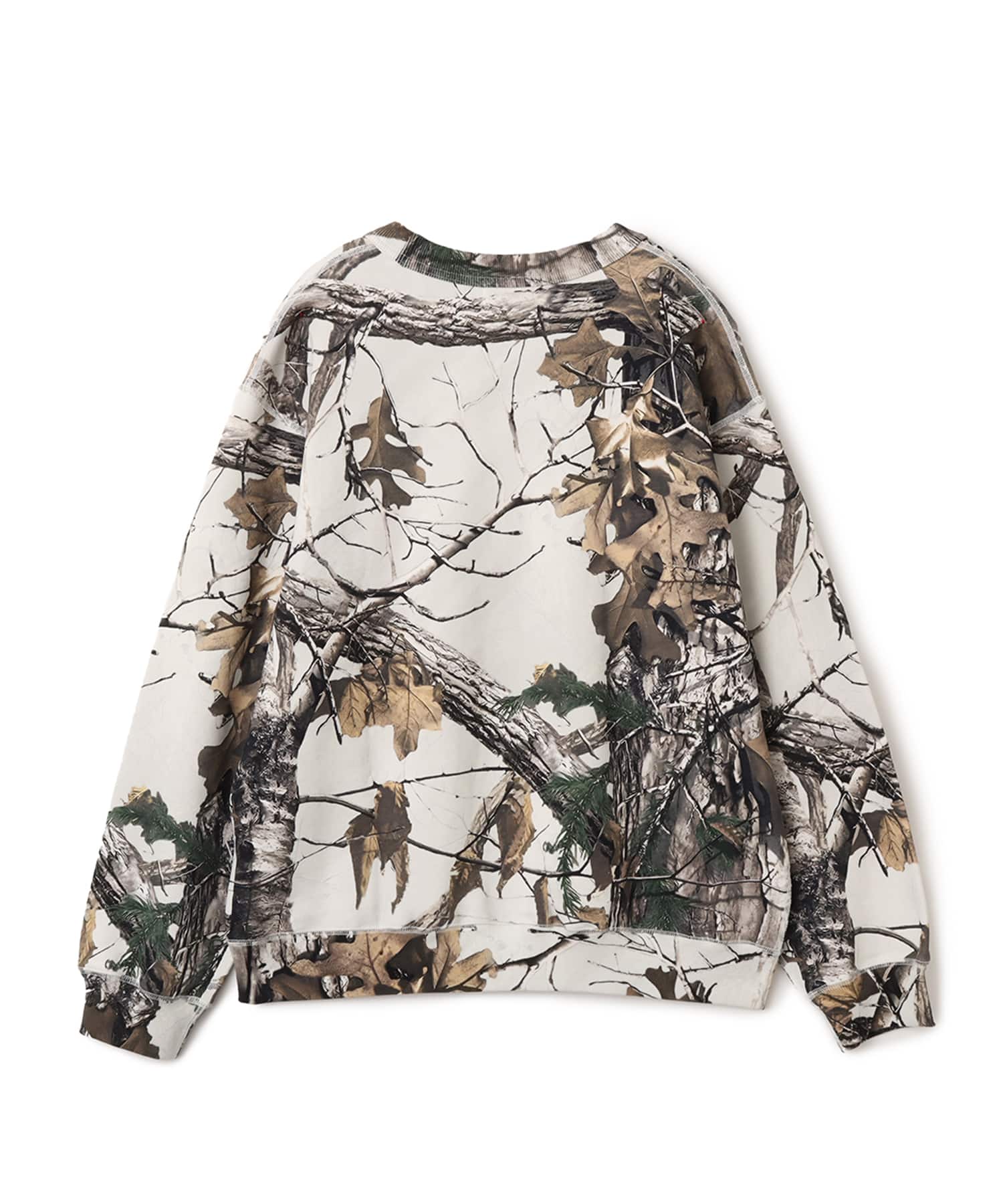atmos Embroidery Classic Logo Crew Neck Sweatshirt BEIGE CAMOUFLAGEの画像