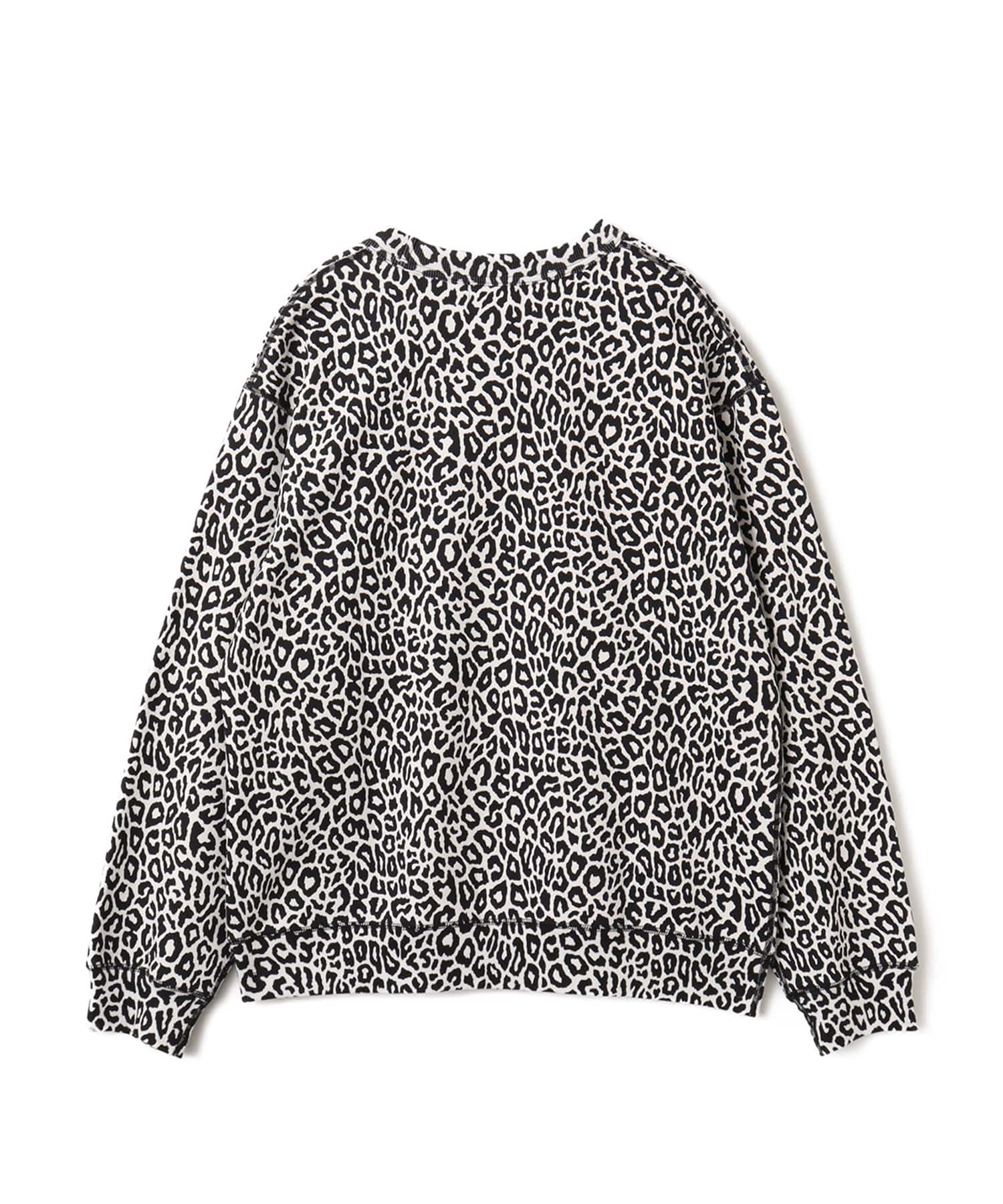 atmos Embroidery Classic Logo Crew Neck Sweatshirt BLACK LEOPARDの画像
