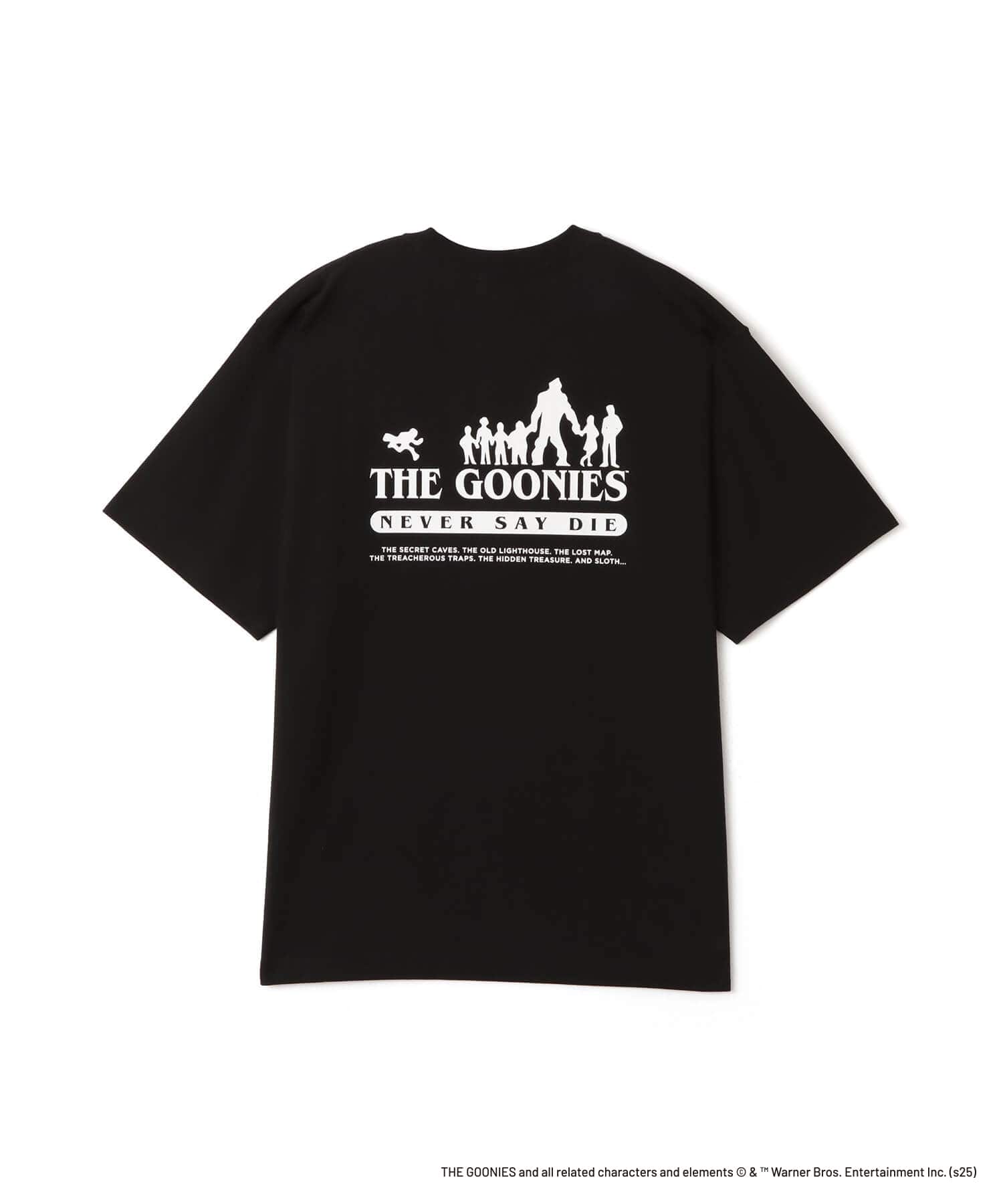 atmos xTHE GOONIES “Sloth”  T-shirt BLACKの画像