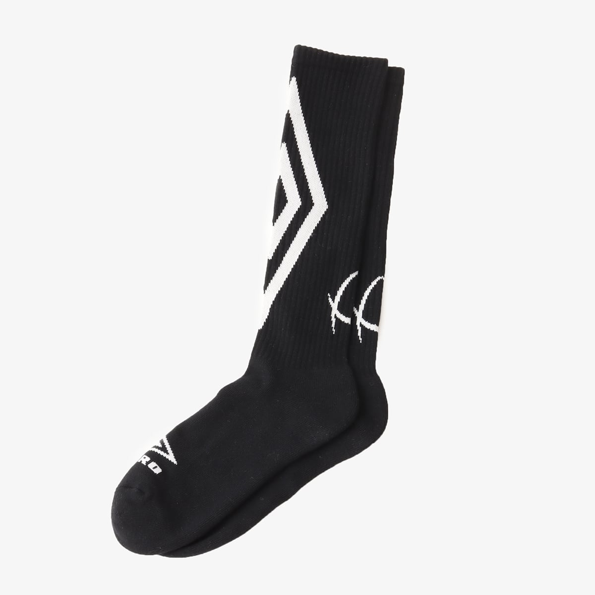 UMBRO x atmos Jacquard Logo Socks BLACKの画像